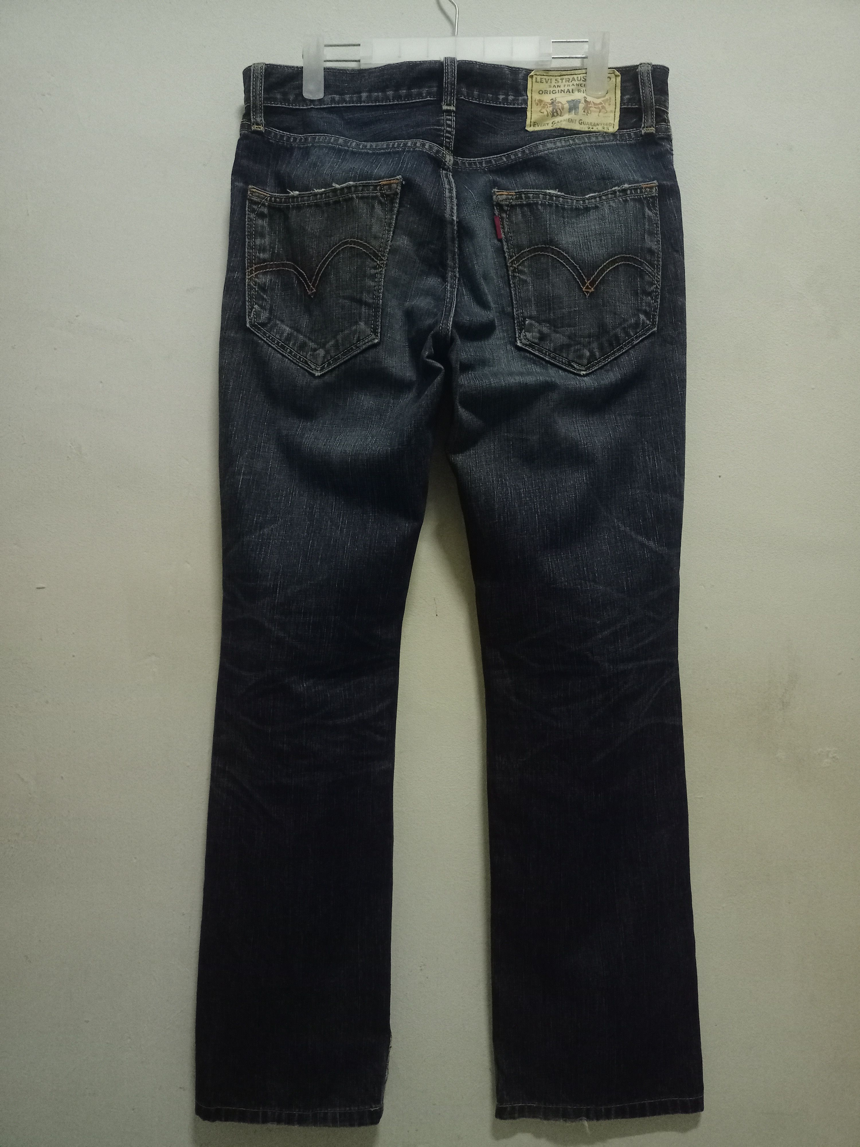 Levi's Vintage 90s Levis 502 Mud Wash Distressed Loose Jeans 32x30 Size US 32 / EU 48 - 2 Thumbnail