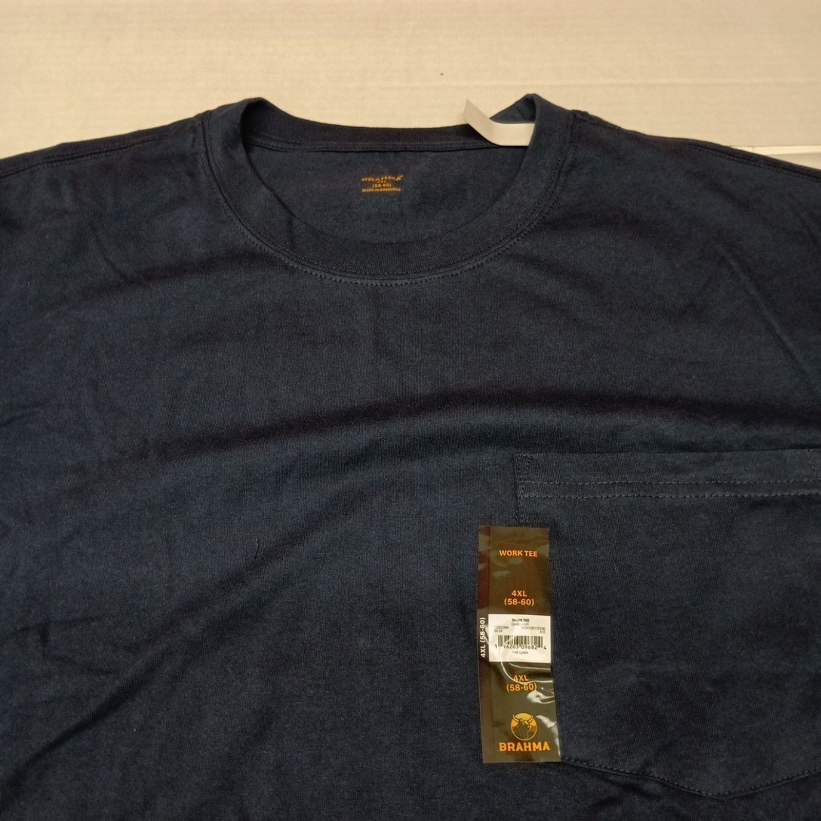 Other 2 Brahma Short Sleeve Work T-Shirt 4XL 58-60 Blue Pocket Tee Size US XXL / EU 58 / 5 - 3 Thumbnail