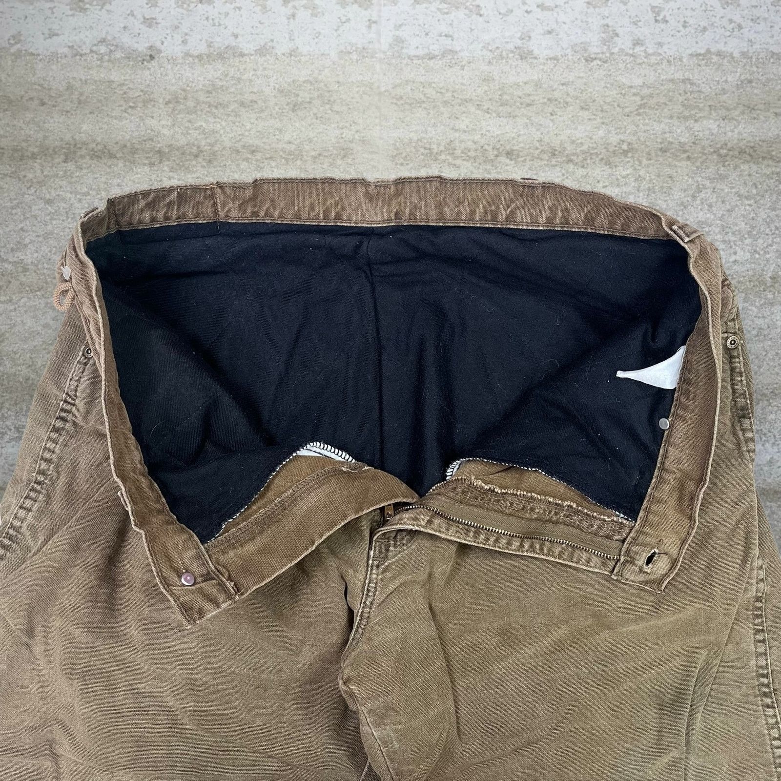 Wrangler Vintage 90s Fleece Lined Wrangler Jeans 38x30 Straight Brown Size US 38 / EU 54 - 5 Thumbnail