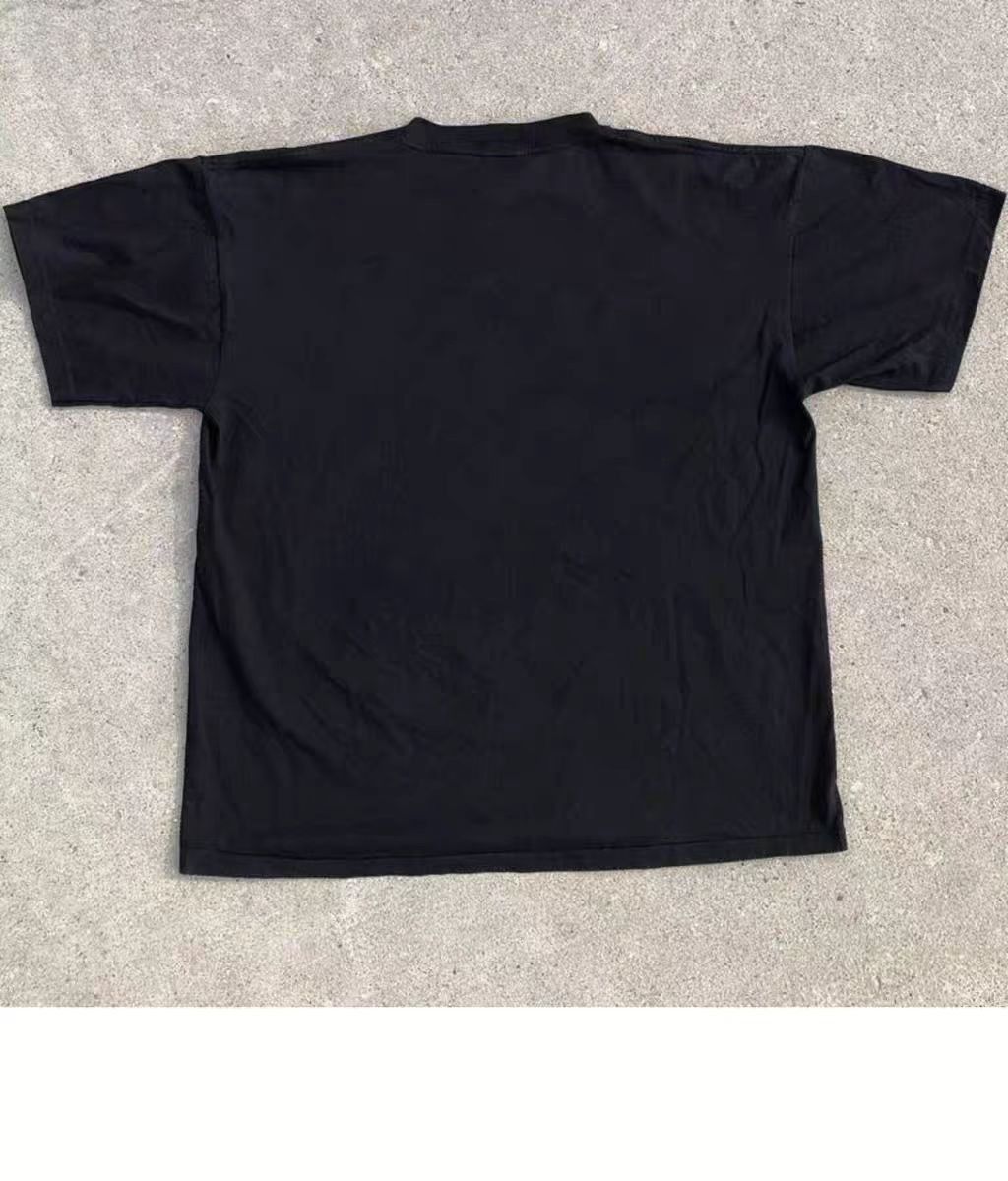 Japanese Brand × Vintage Black casual retro face print loose t-shirt Size US M / EU 48-50 / 2 - 2 Thumbnail