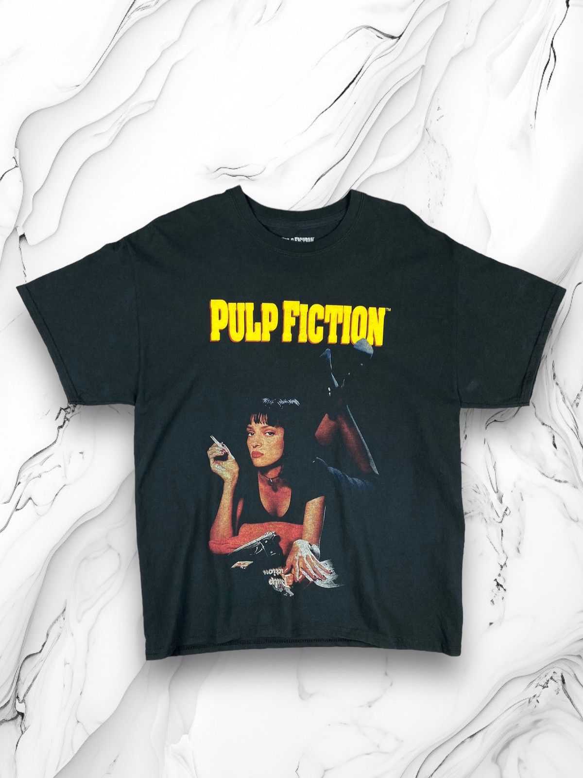 Vintage Vintage Pulp Fiction Promo Logo Tarantino Movie Tee Size US S / EU 44-46 / 1 - 1 Thumbnail