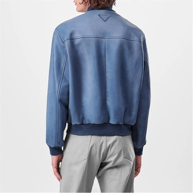 Prada Bomber-Style Leather Jacket Size US M / EU 48-50 / 2 - 4 Thumbnail