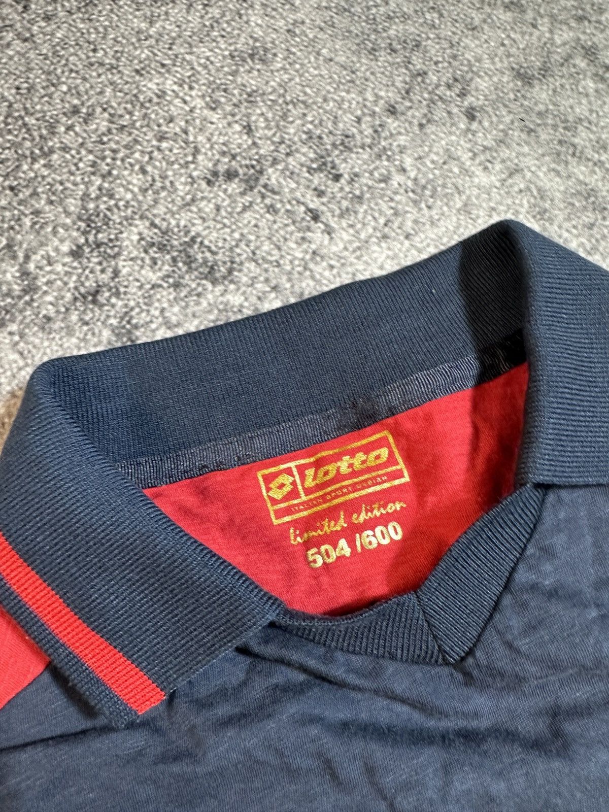 Lotto Sport × Vintage Vintage Lotto Genoa Soccer Polo Streetwear Rare S Casual VTg Size US S / EU 44-46 / 1 - 4 Thumbnail