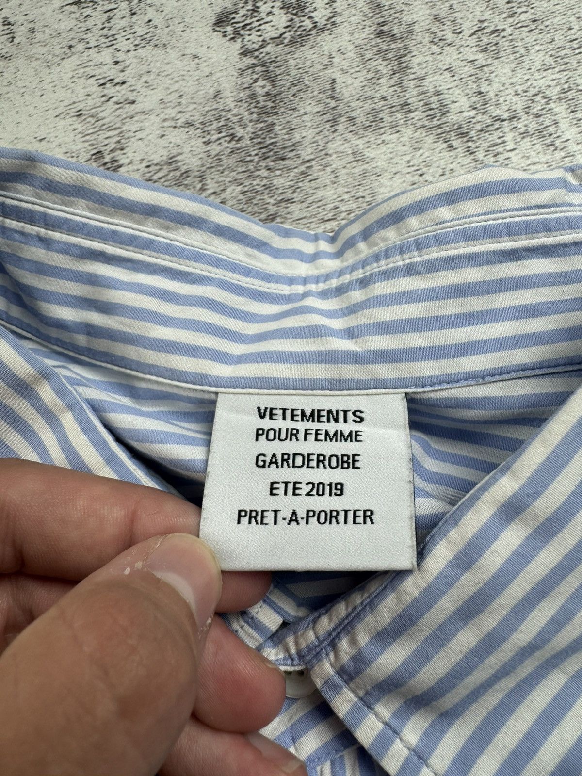 Vetements Vetements Femme Garderobe 2019 Demna Gvasalia Striped Asymmetrical Button Shirt Size M / US 6-8 / IT 42-44 - 13 Thumbnail