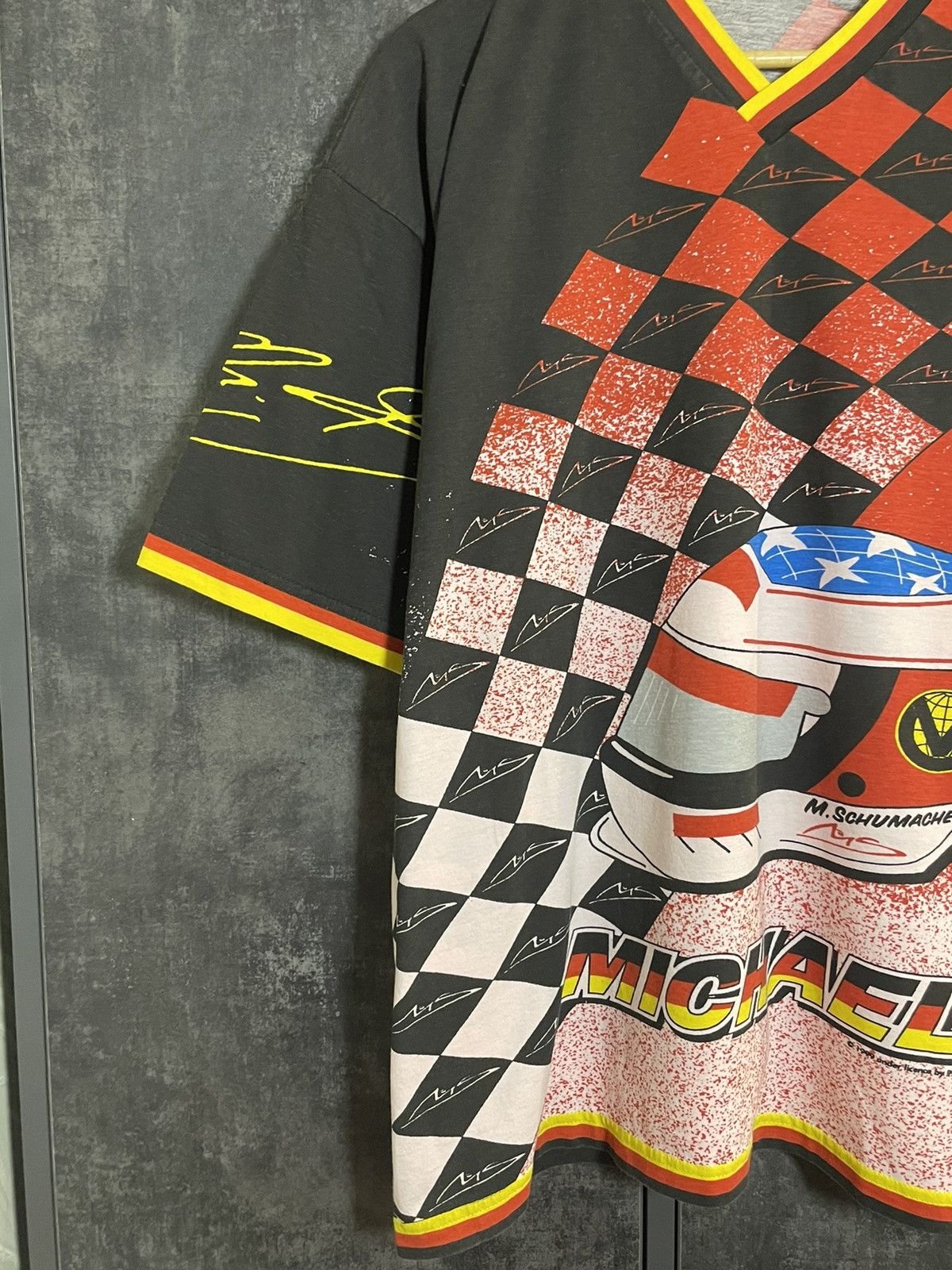 Vintage Crazy Vintage 1999 Michael Schumacher AOP Hype T-shirt Size US XL / EU 56 / 4 - 3 Thumbnail