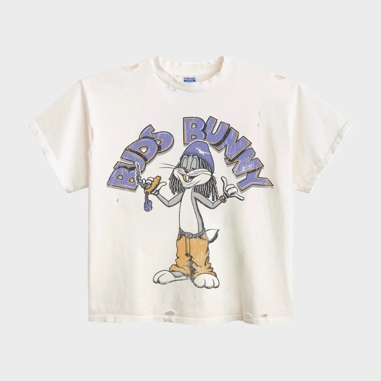 HMDD HMDD 'Buds Bunny' White Tee Size US L / EU 52-54 / 3 - 1 Preview
