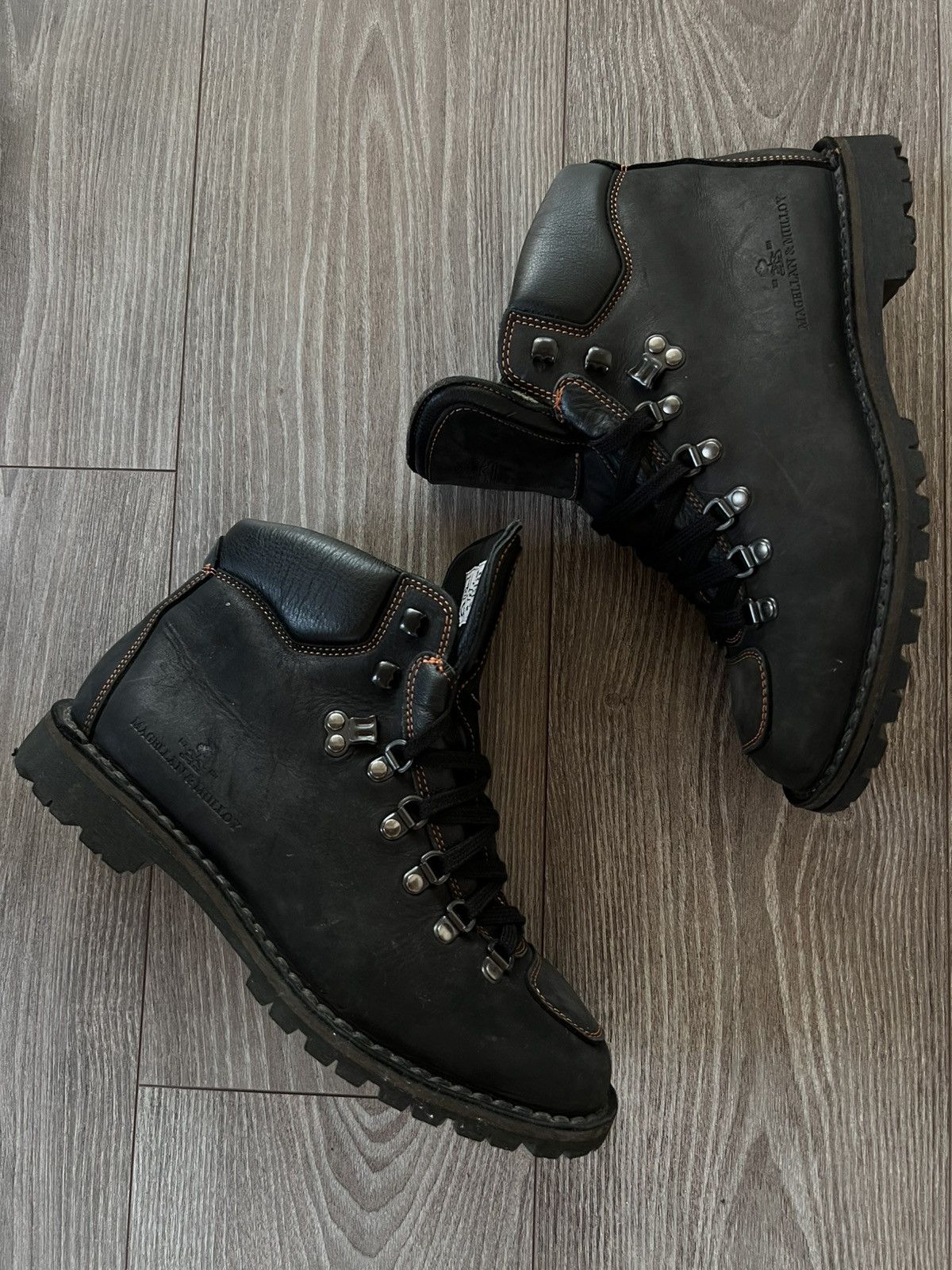 Designer Archival Magellan & Mulloy Hand Italy Crafted Bikers Boots Size US 8 / EU 41 - 4 Thumbnail