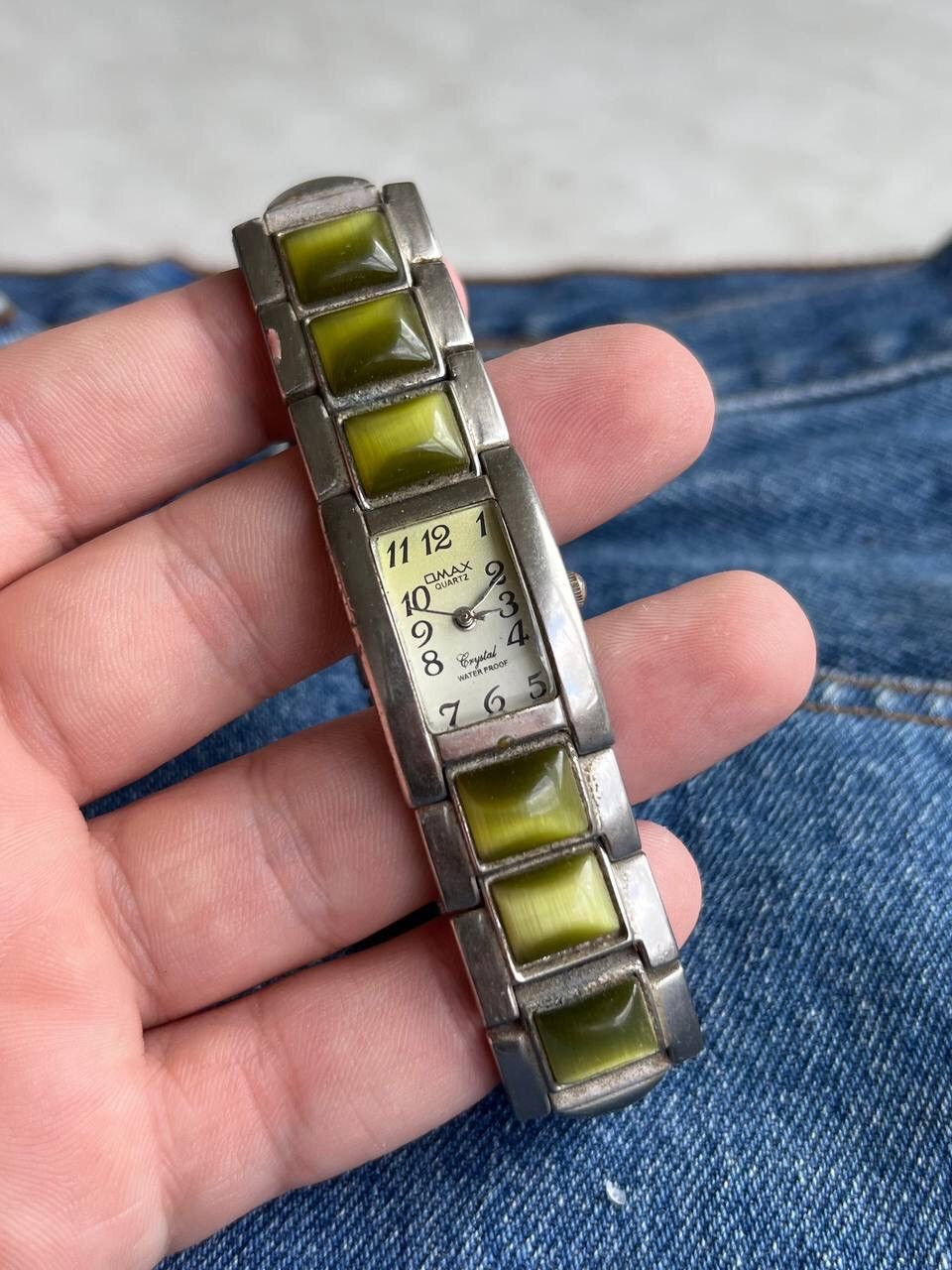 Japanese Brand Vintage Japanese style futuristic Watch OMAX Green Steel Y2K Size ONE SIZE - 3 Thumbnail