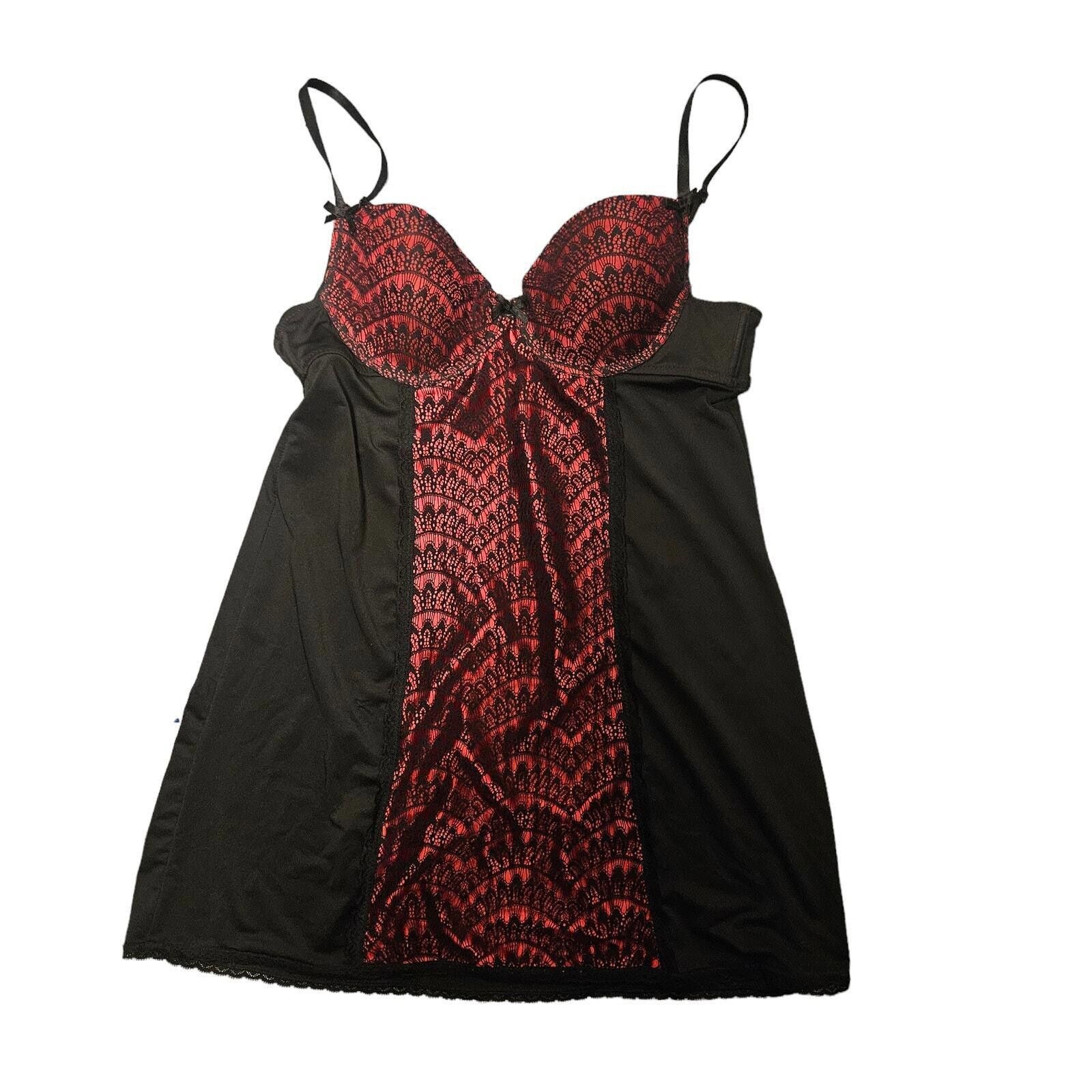 Designer Marilyn Monroe Lingerie Baby Doll Nightie Black & Red Size M Size ONE SIZE - 1 Thumbnail