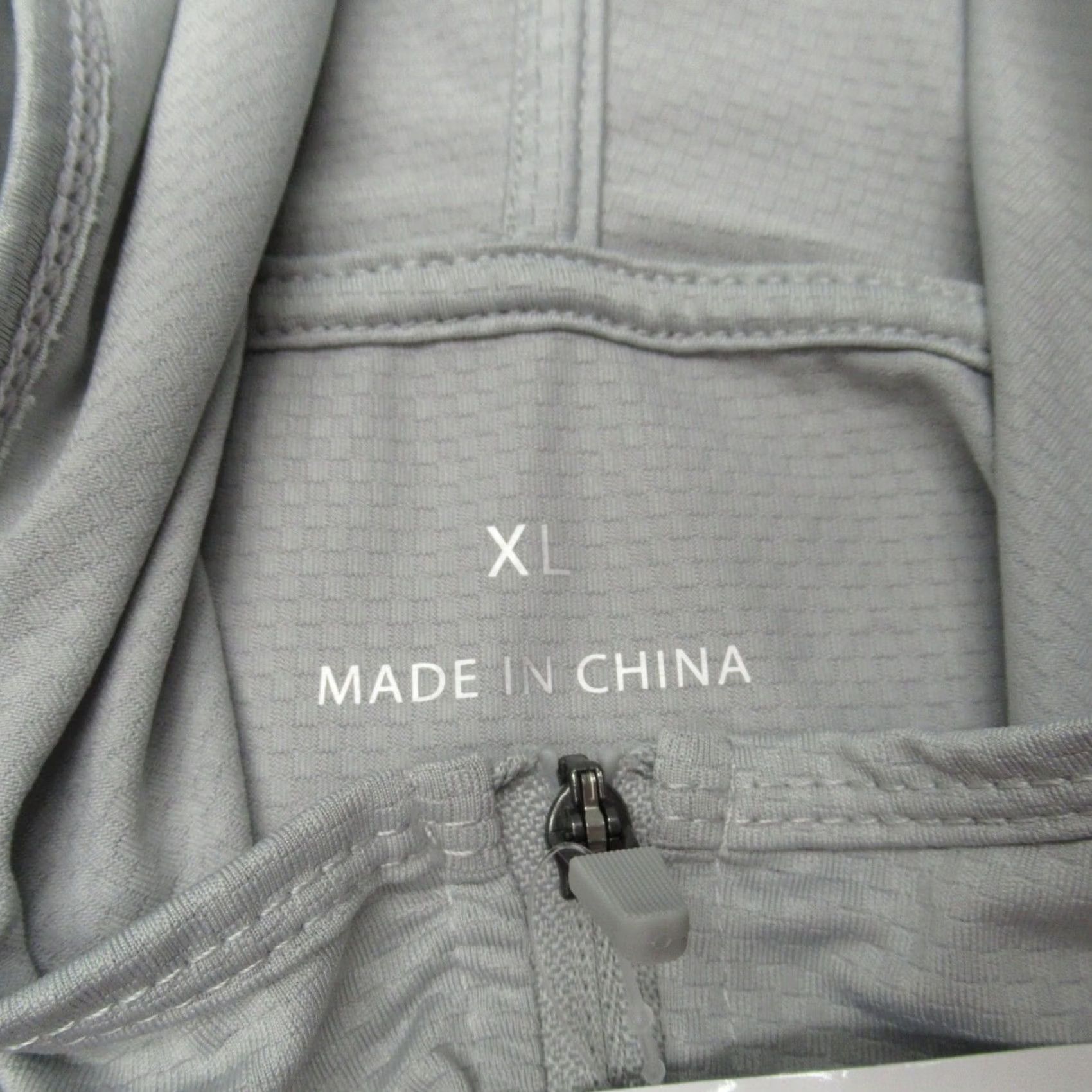 Vintage Libin Jacket Womens XL Gray Hooded Full Zip Pockets UPF 50+ Activewear NEW Size XL / US 12-14 / IT 48-50 - 3 Thumbnail