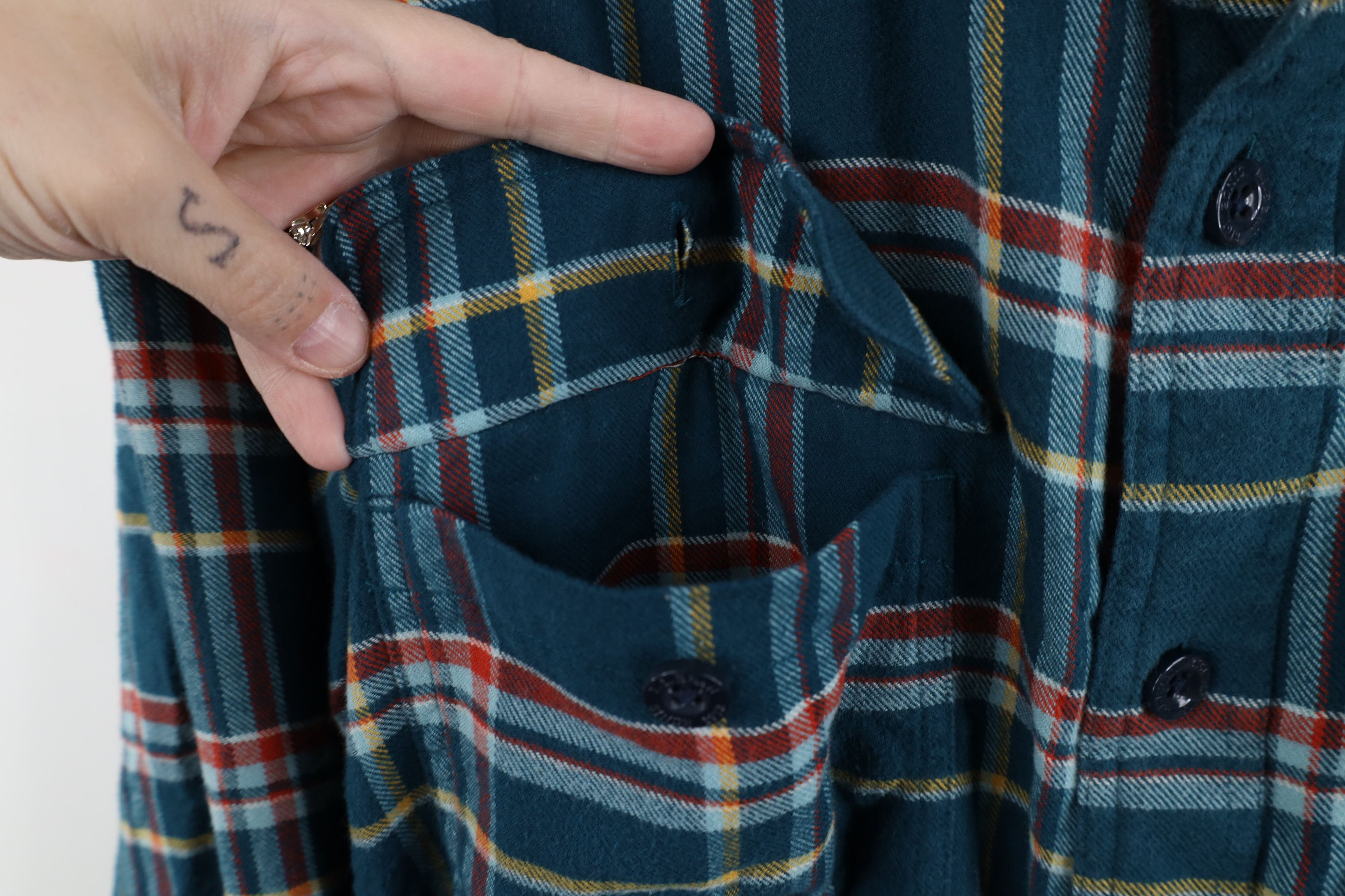 L.L. Bean Vintage LL Bean Lined Flannel Button Shirt Jacket Jac Shirt Size US XXL / EU 58 / 5 - 4 Thumbnail