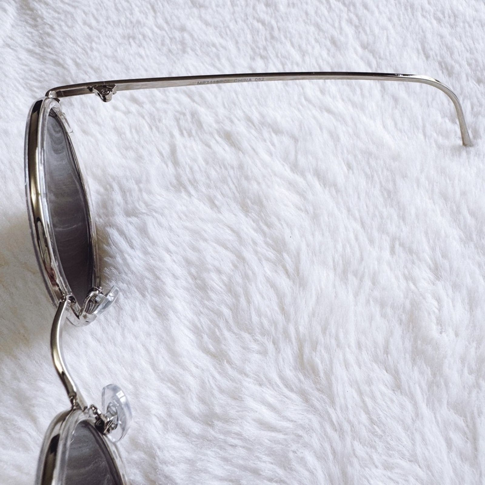 Other Debra Black w/ Silver Rims Round Sunglasses Size ONE SIZE - 6 Thumbnail