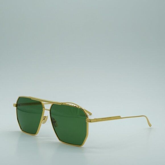 Bottega Veneta 🕶️ New Bottega Veneta BV1012S 004 Sunglasses - Gold Frame Size ONE SIZE - 1 Thumbnail