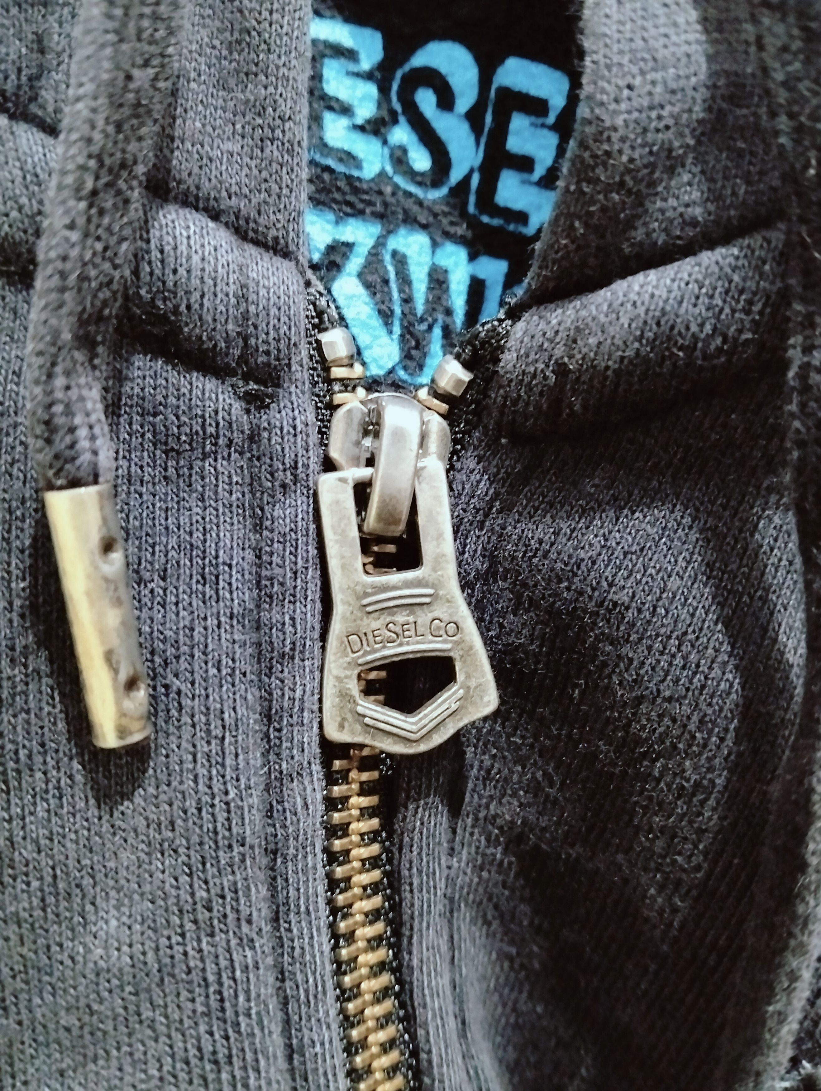 Diesel × Vintage Vintage Archival Avant Garde DIESEL Zip Hoodie sweatshirt Size US L / EU 52-54 / 3 - 7 Thumbnail