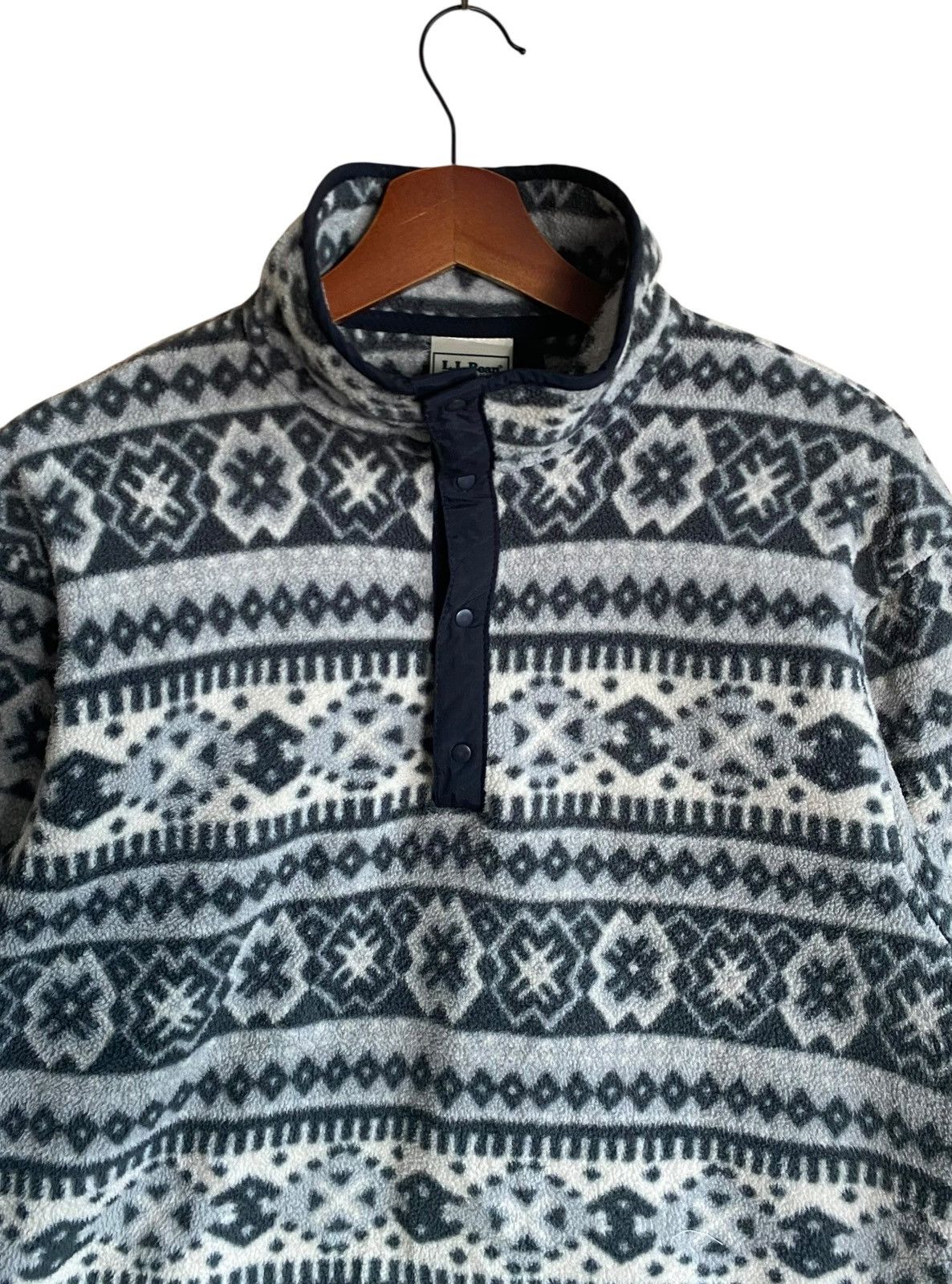 L.L. Bean Very Rare Vintage LL Bean Snap Button Navajo Fleece 1990s Size US M / EU 48-50 / 2 - 3 Thumbnail