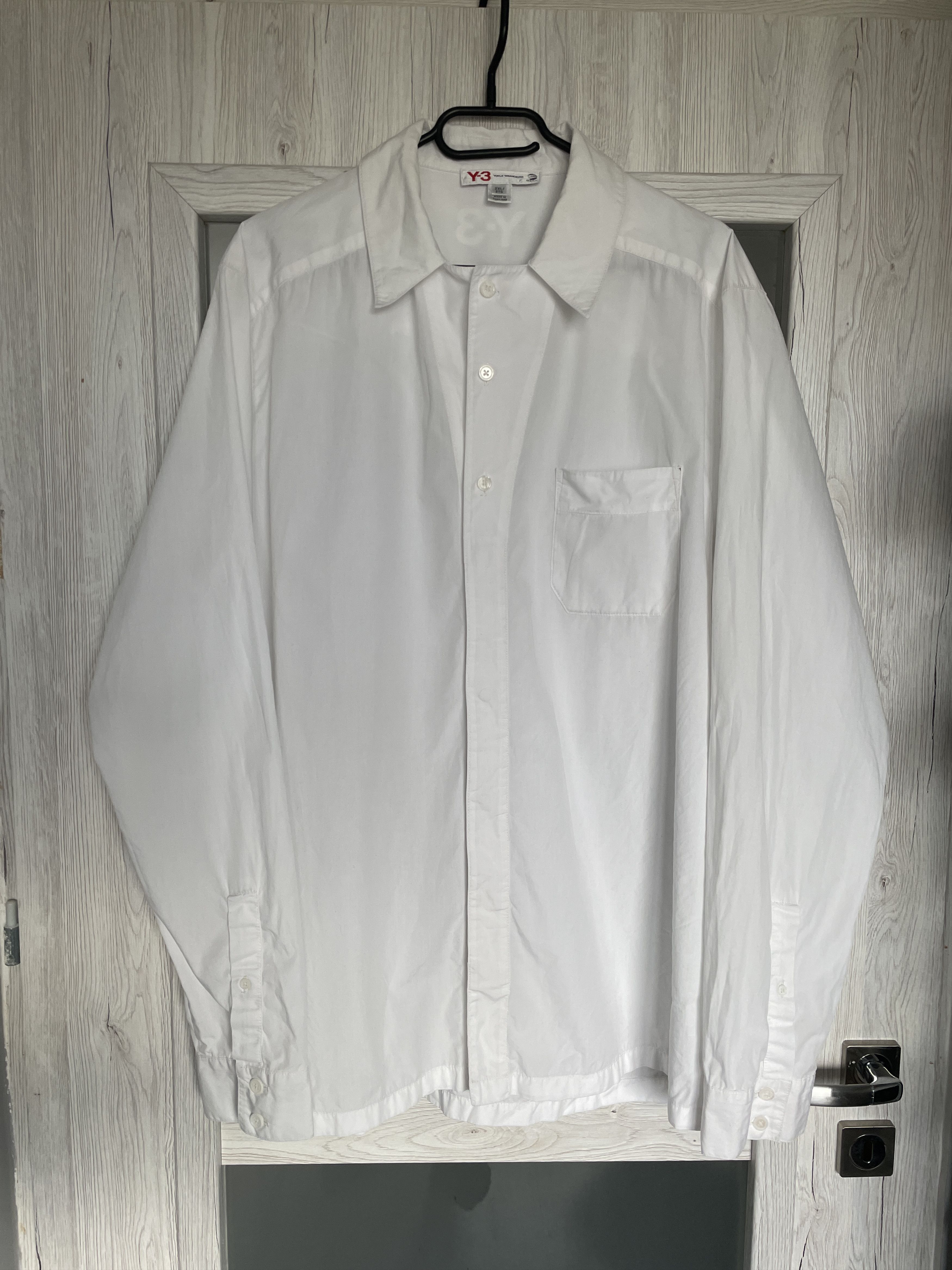 Yohji Yamamoto Y2K Y3 ADIDAS X YOHJI YAMAMOTO WHITE LONG FIT SHIRT Size US XXL / EU 58 / 5 - 1 Thumbnail