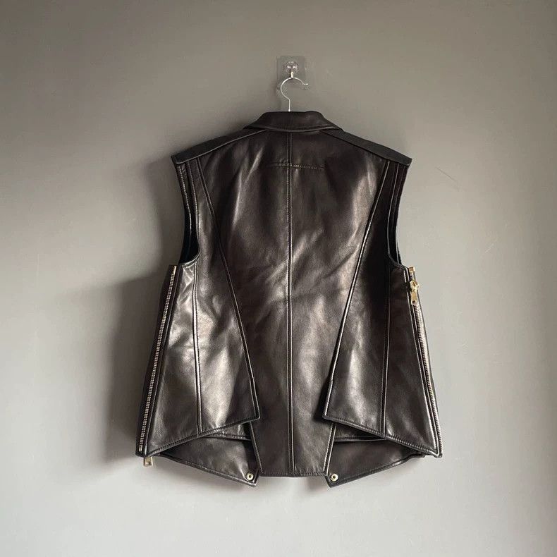 Givenchy Givenchy Sise36 Real Leather Black Biker Vest Size 36 Size US M / EU 48-50 / 2 - 2 Thumbnail