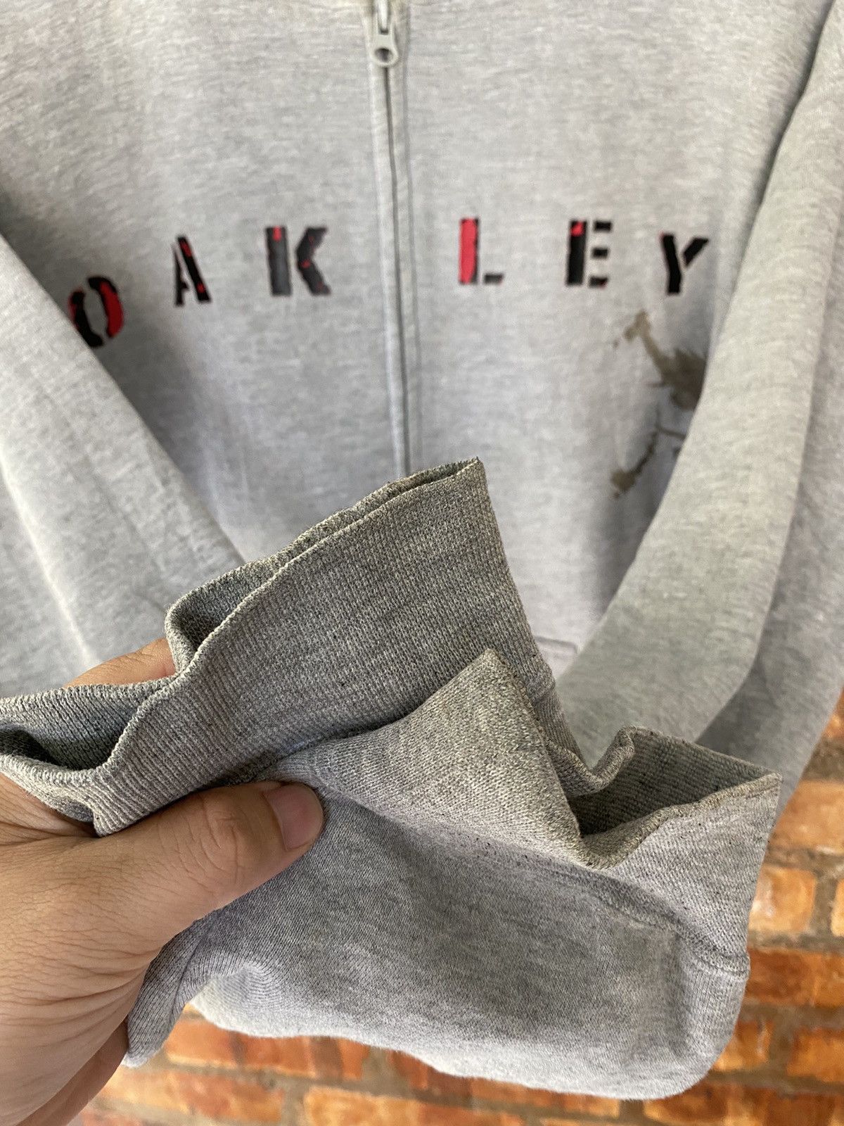 Oakley × Vintage 1990s software industry Zipper spell-out logo hoodie Size US M / EU 48-50 / 2 - 10 Thumbnail