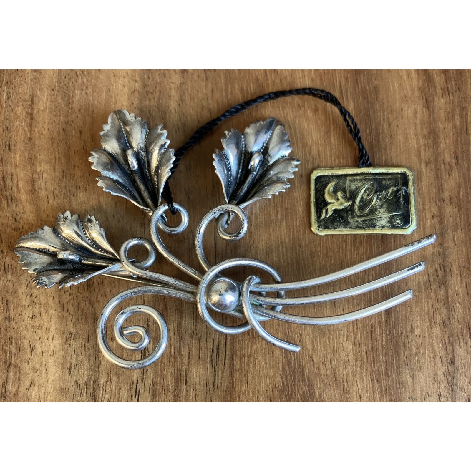 Other Vtg CORO CALLA LILY Floral Pin BROOCH 925 Sterling Silver Size ONE SIZE - 1 Thumbnail