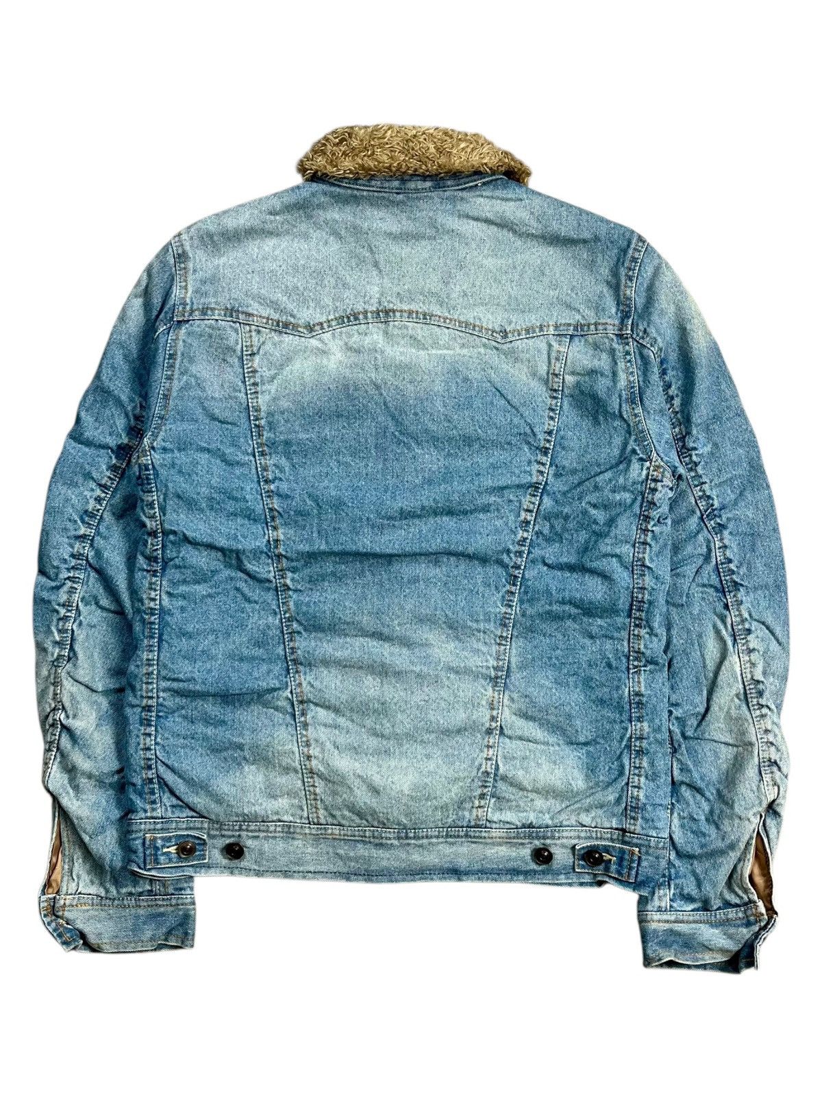 If Six Was Nine 2000s GOA - Lightwashed Sherpa Liner Denim Jacket Size US M / EU 48-50 / 2 - 3 Thumbnail