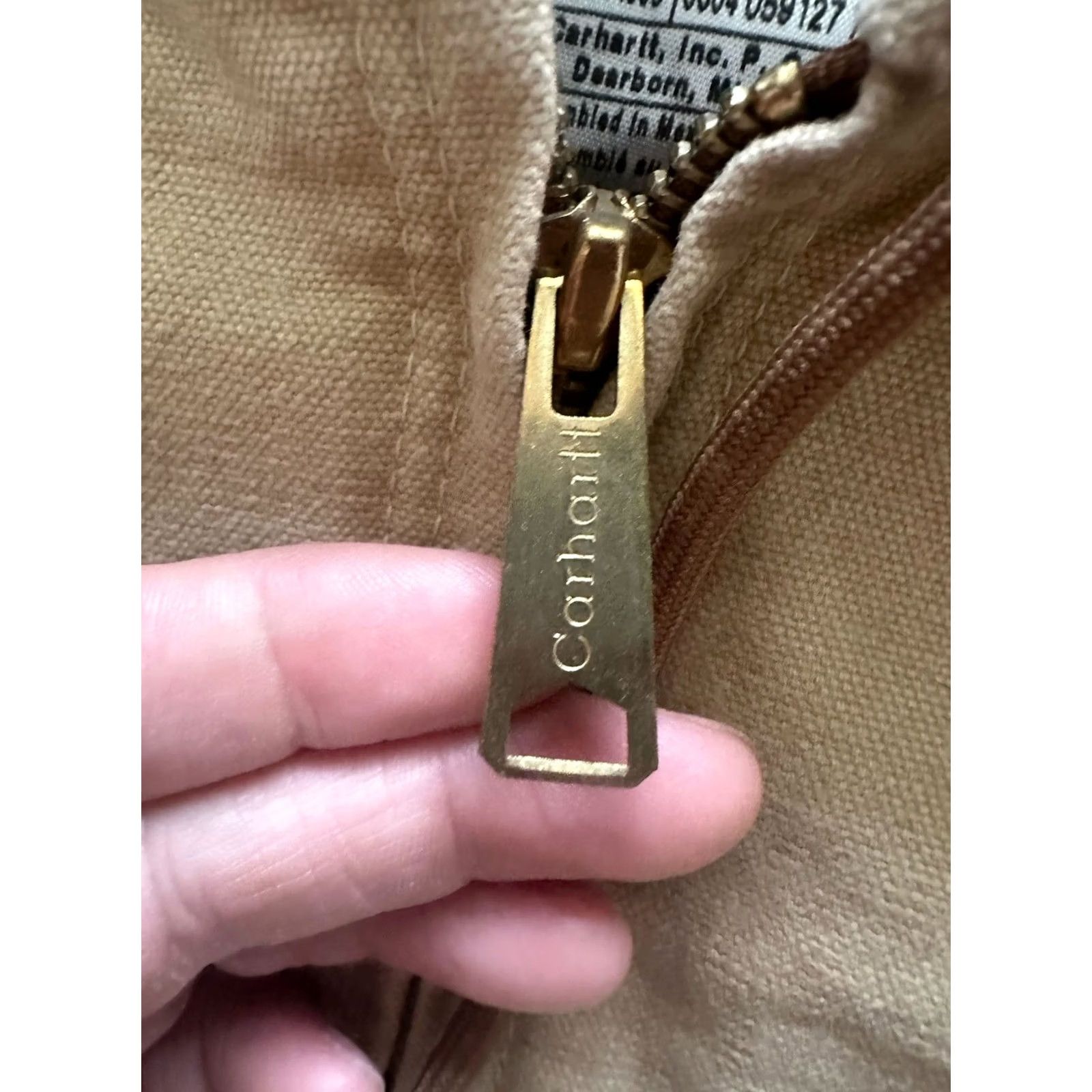 Carhartt VINTAGE Carhartt Jacket Bomber Hooded Quilted WET J156 WET Men’s XL Beige NYT NWT Size US XL / EU 56 / 4 - 5 Thumbnail