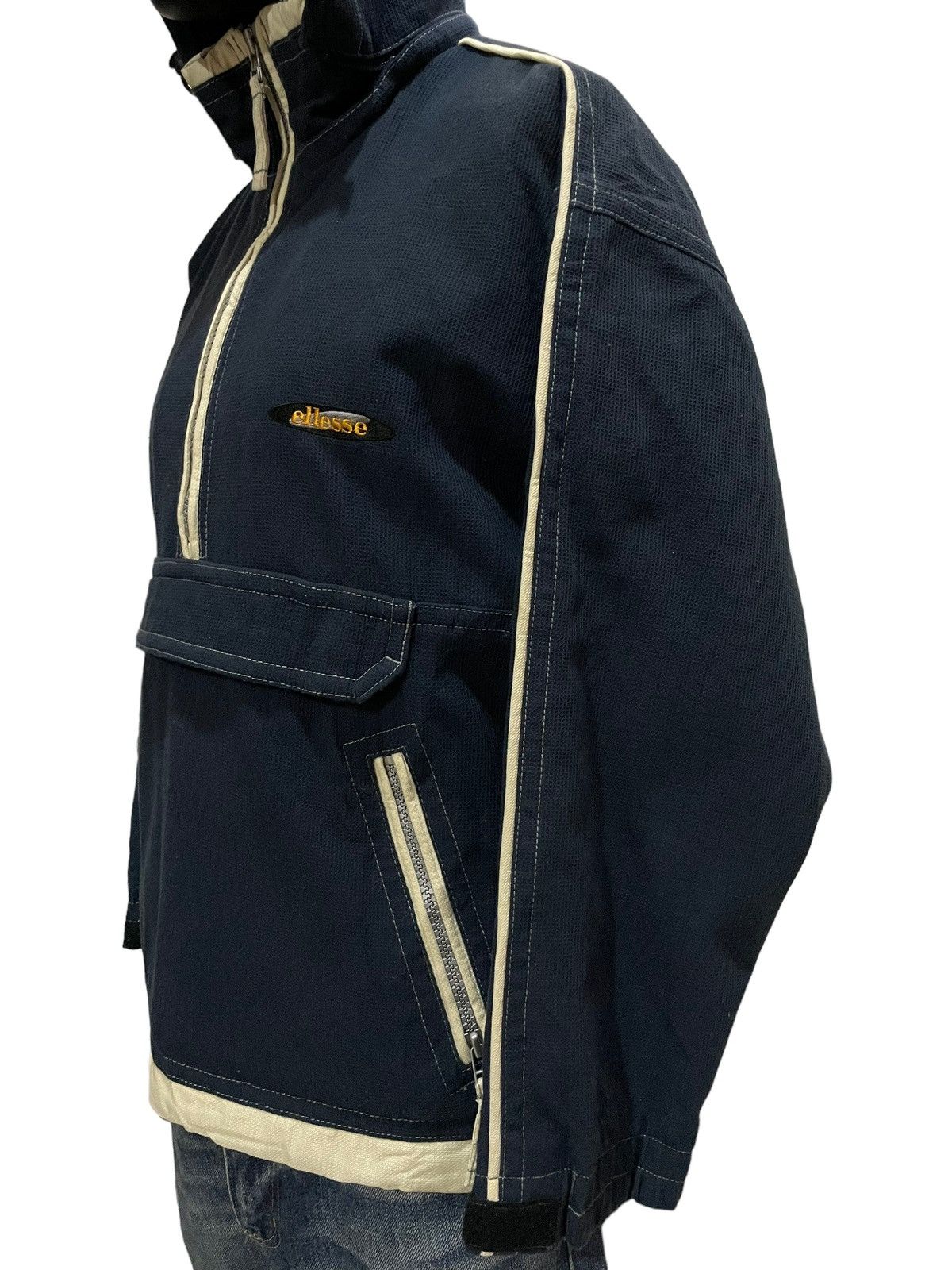 Ellesse 90s Vtg ELLESE Thermal Multi-pocket Half-zip Winter Jacket Size US M / EU 48-50 / 2 - 3 Thumbnail