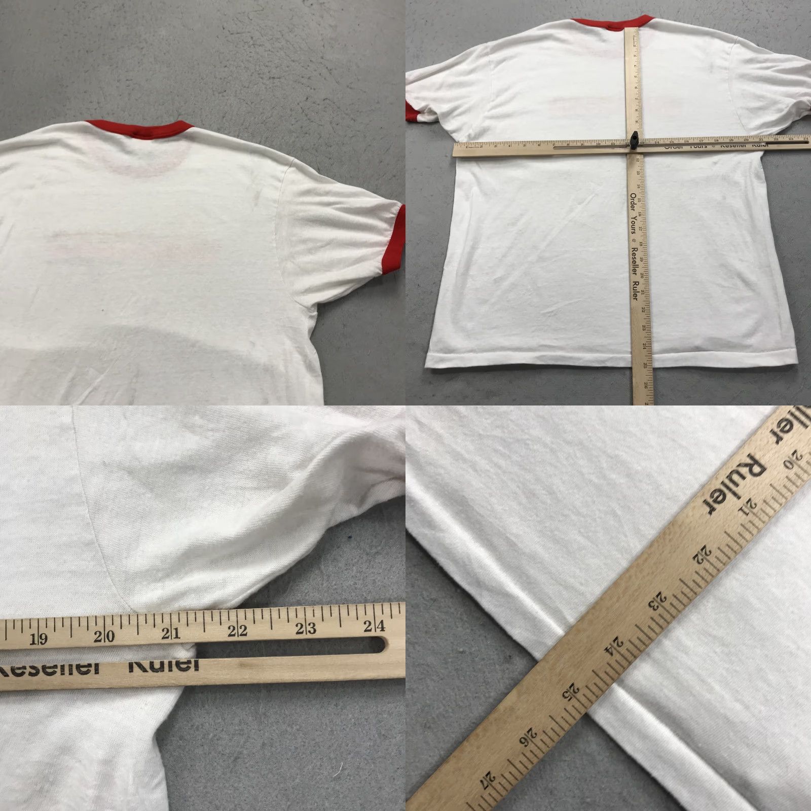 Hanes VINTAGE Hanes Santa Clara Vanguard Shirt Mens XL 80s White Cotton Crew Neck Short Sleeve Logo Single Stitch Drumline Collection Mens XL Size US XL / EU 56 / 4 - 8 Thumbnail