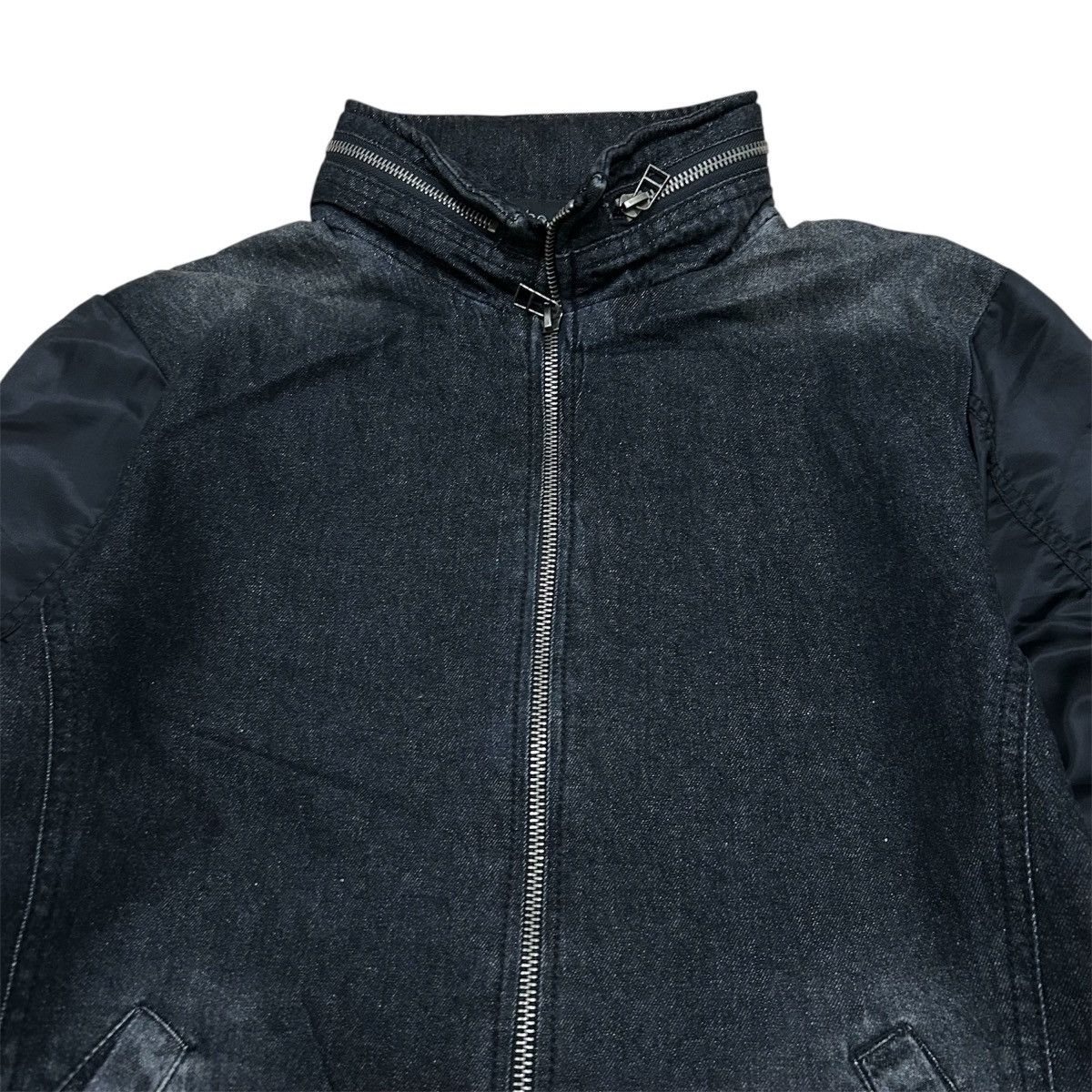 In The Attic Vintage Japanese In The Attic Hybrid Denim Bomber Jacket Size US M / EU 48-50 / 2 - 4 Thumbnail