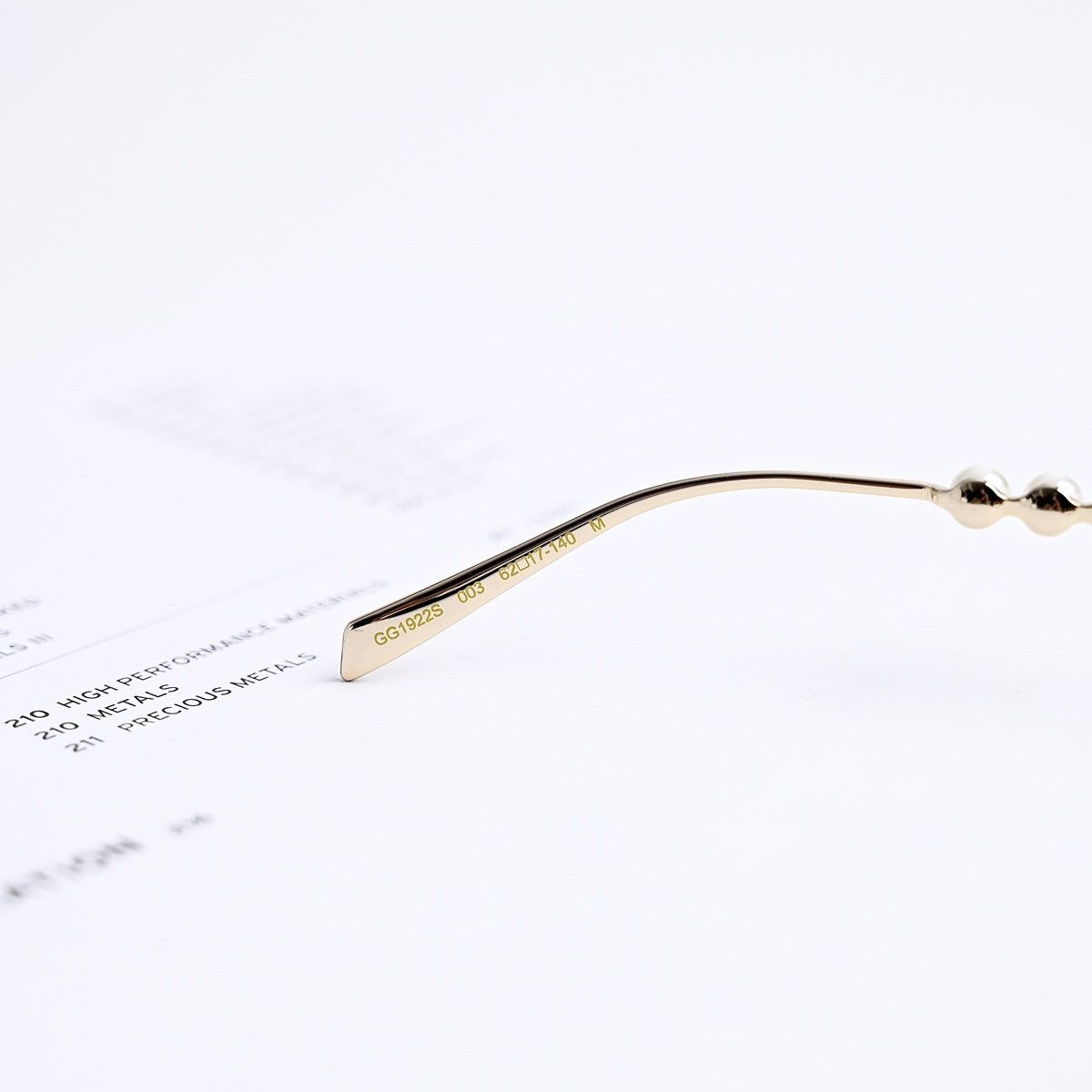 Gucci GUCCI GG1922S 003 SUNGLASSES Size ONE SIZE - 4 Thumbnail