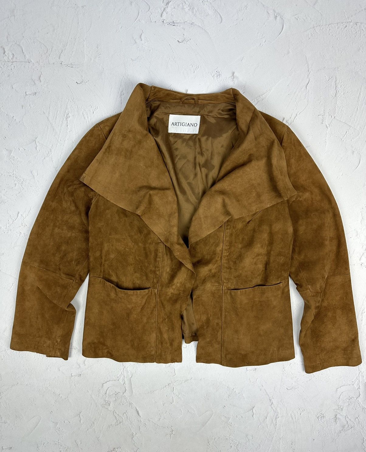 If Six Was Nine Vintage Brown Suede Jacket Size XL / US 12-14 / IT 48-50 - 1 Thumbnail