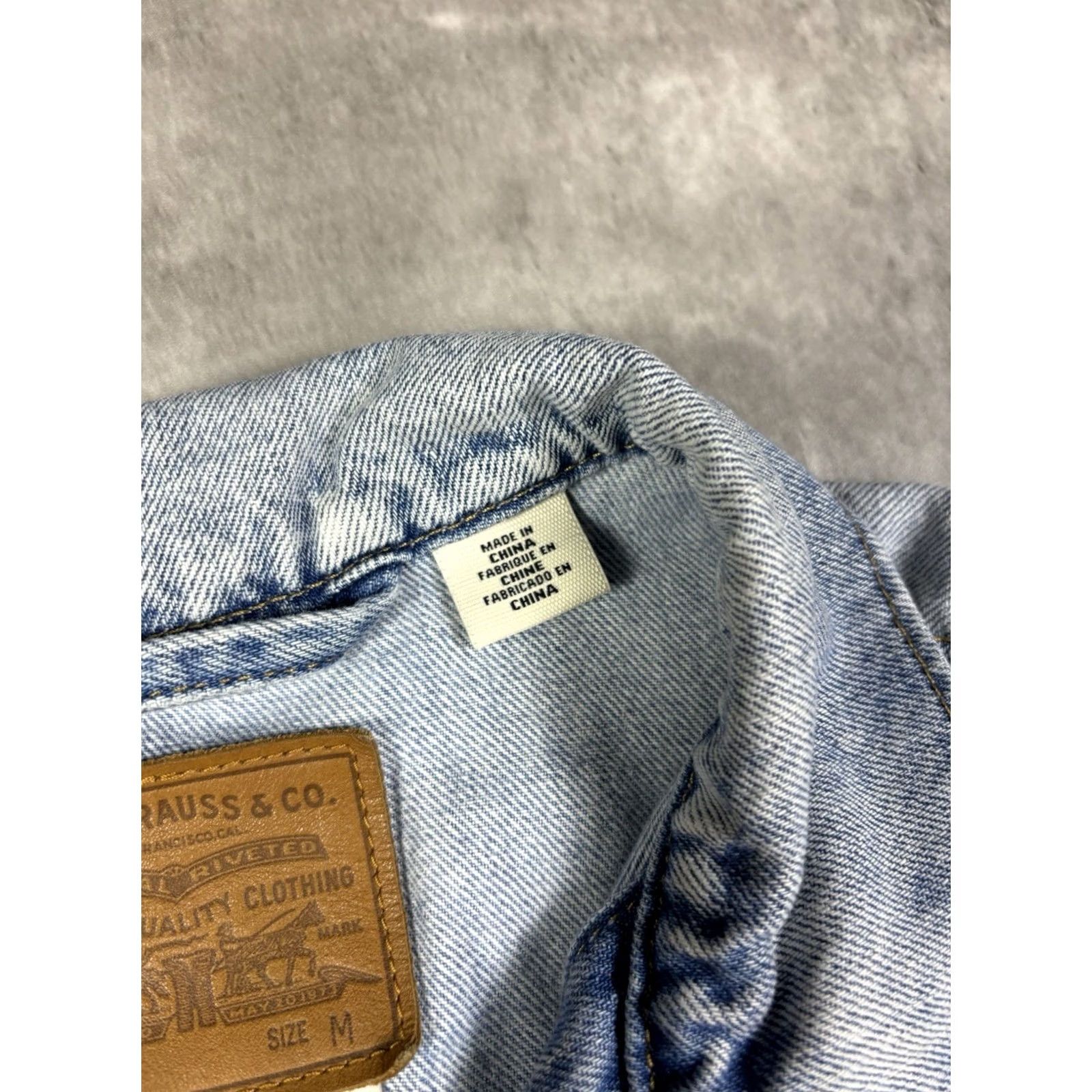 Levi's Levi's Jacket Women M Blue Denim Jean Zip Coat Cotton Western Trucker Size 32" / US 10 / IT 46 - 4 Thumbnail