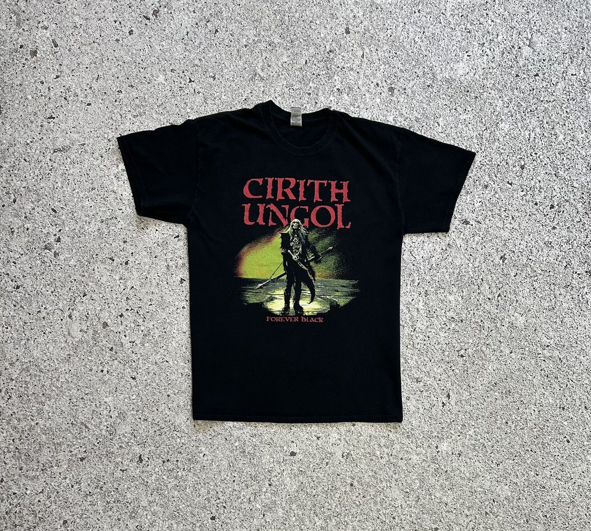 Band Tees × Vintage Cirith Ungol Forever Black Rock Band Retro T-Shirt Y2K Hype Size US L / EU 52-54 / 3 - 2 Thumbnail