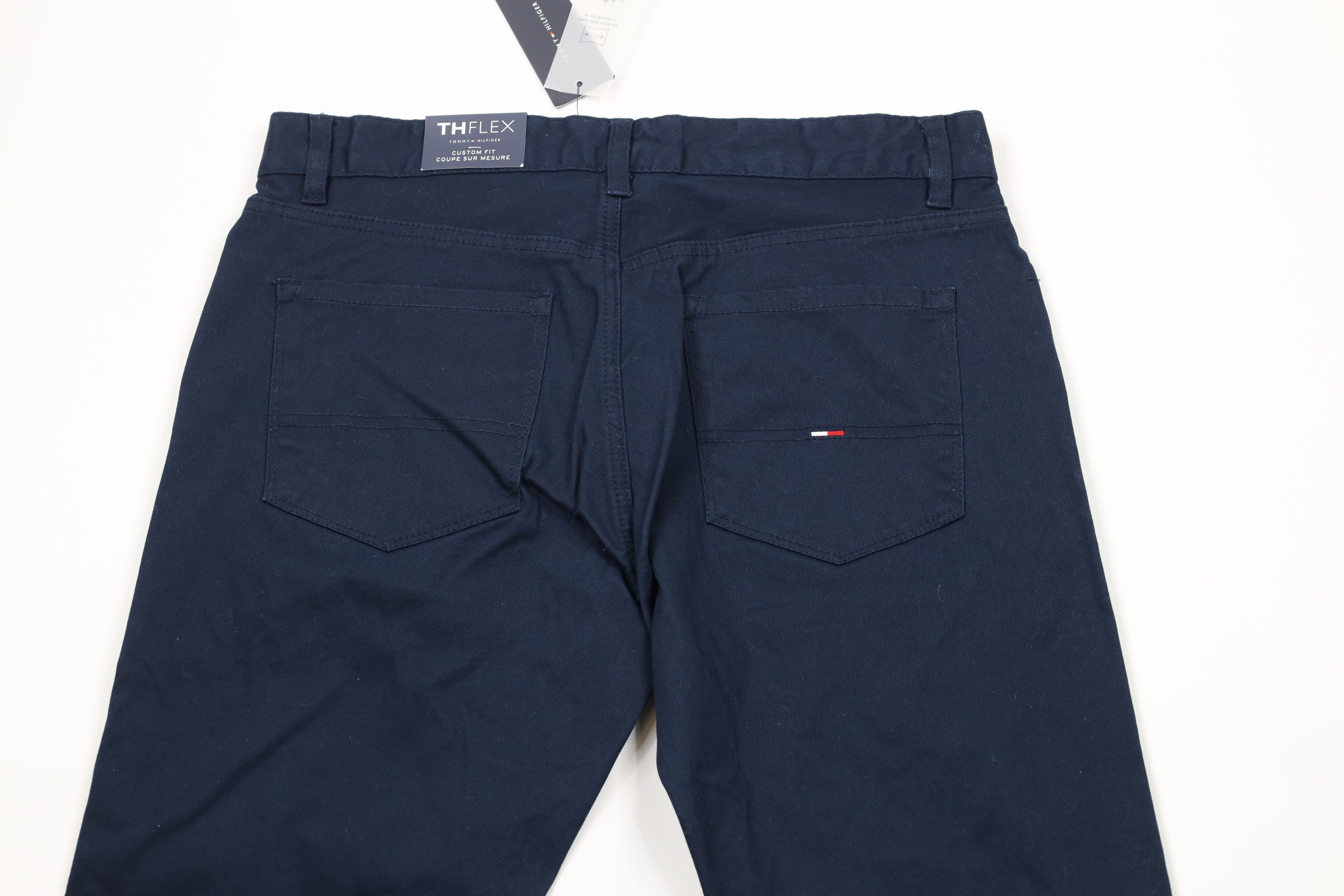 Tommy Hilfiger × Vintage Deadstock New Tommy Hilfiger Slim Leg Flex Pants Navy Blue Size US 31 - 11 Thumbnail