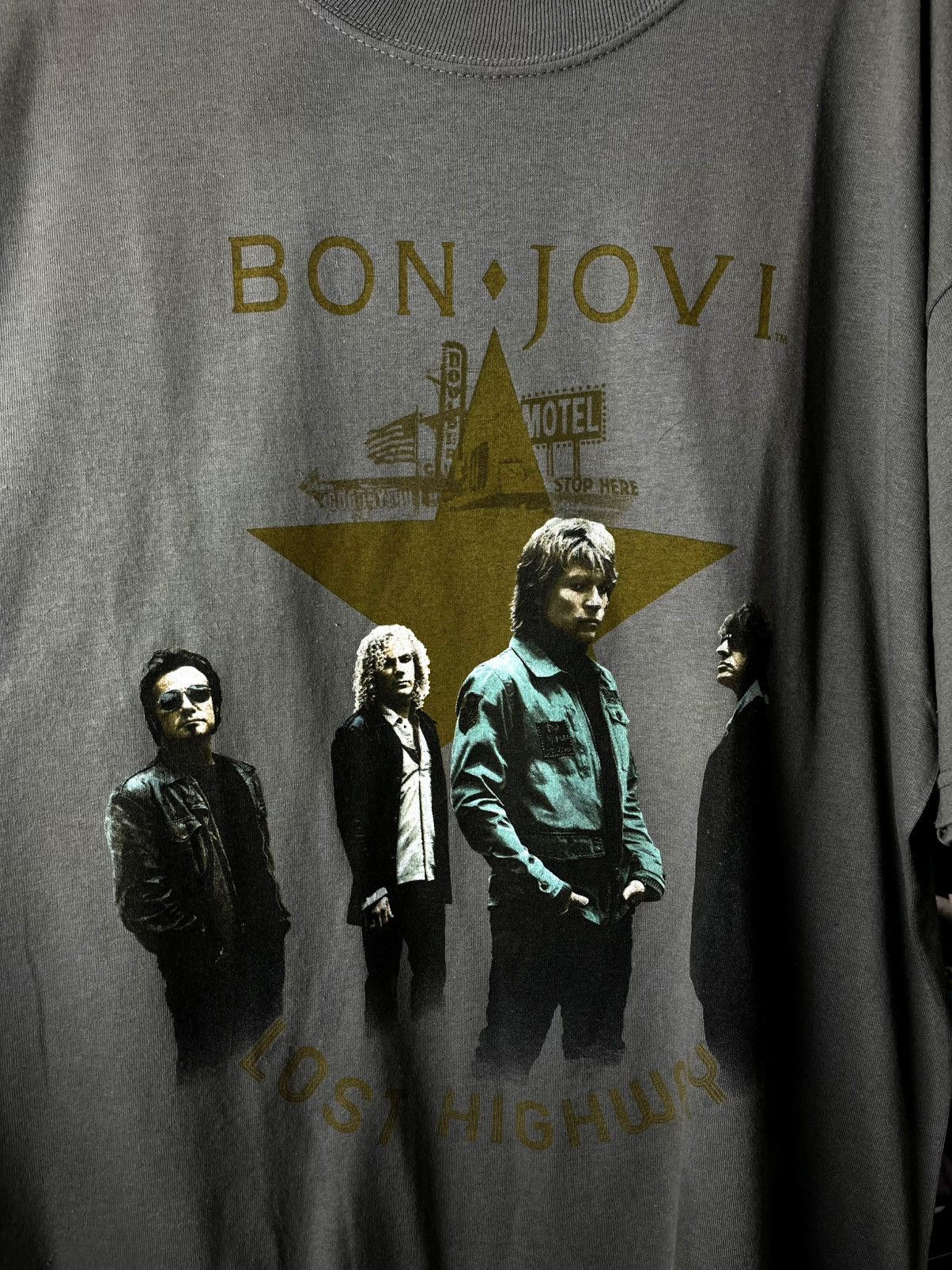 Band Tees 2007 Vintage Bon Jovi Lost Highway Canada Tour T Shirt Size US XL / EU 56 / 4 - 3 Thumbnail