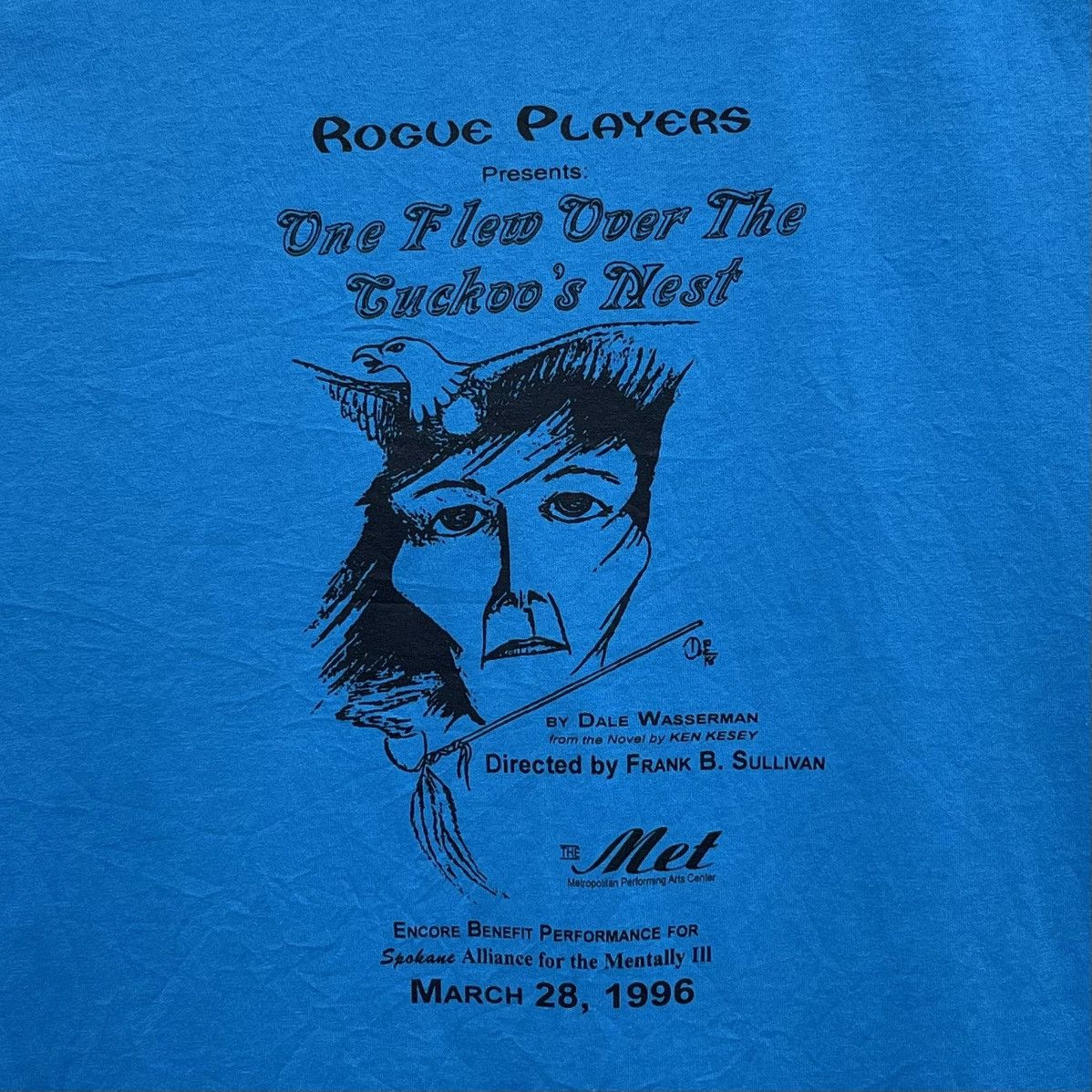 Vintage Vintage 90s Rogue Players One Flew Over The Cuckoo's Nest Size US XL / EU 56 / 4 - 2 Thumbnail