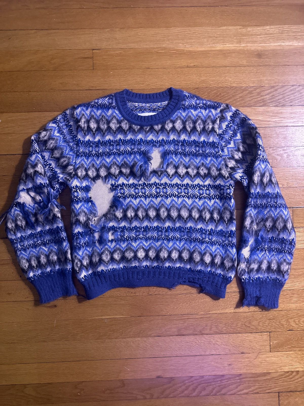Maison Margiela Maison Margiela John Gallianio FW22 Fair Isle Runway Sweater Size US M / EU 48-50 / 2 - 1 Thumbnail