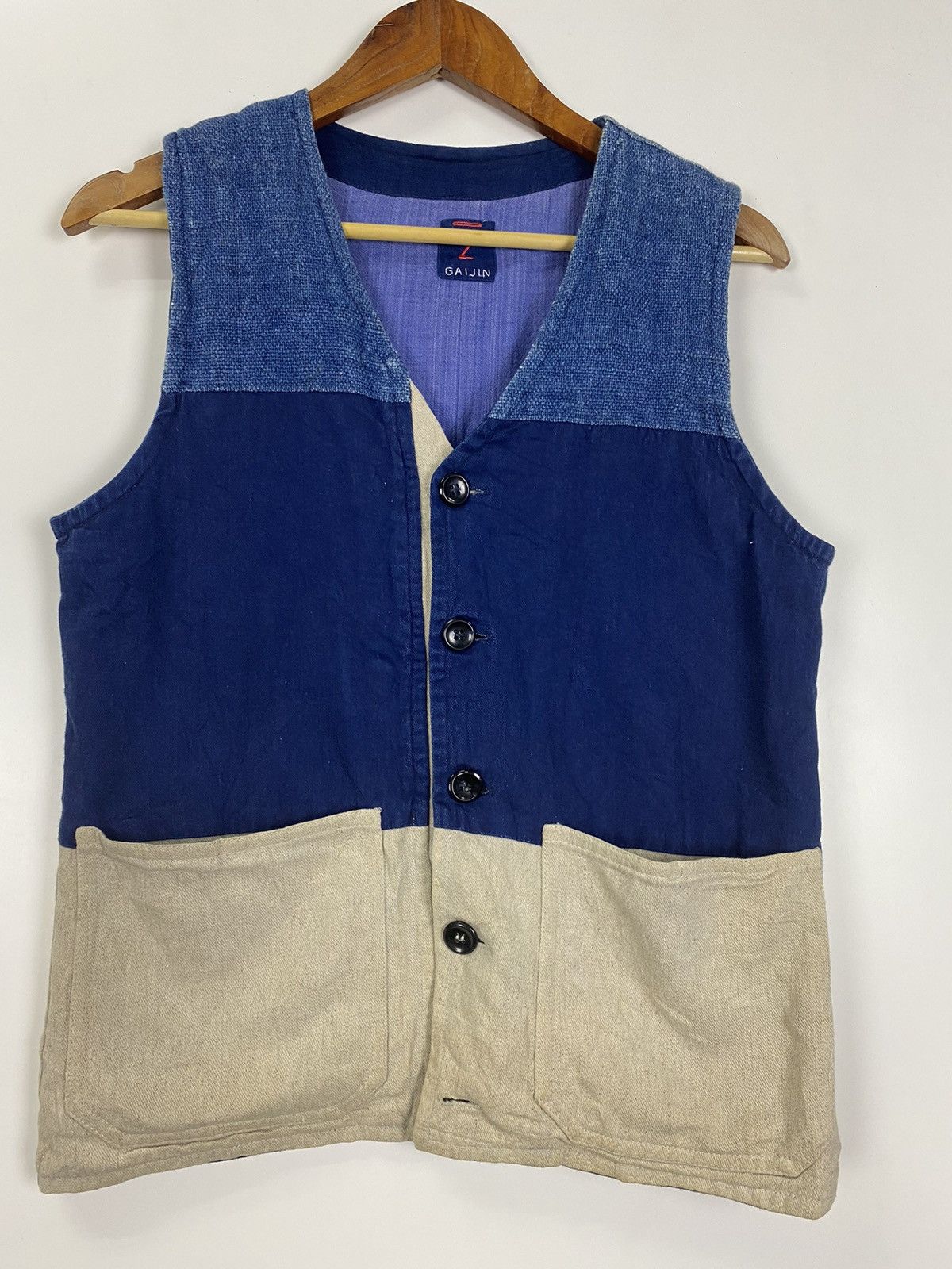 Japanese Brand × Vintage Vintage Gaijin Japanesse vest Size US S / EU 44-46 / 1 - 3 Thumbnail