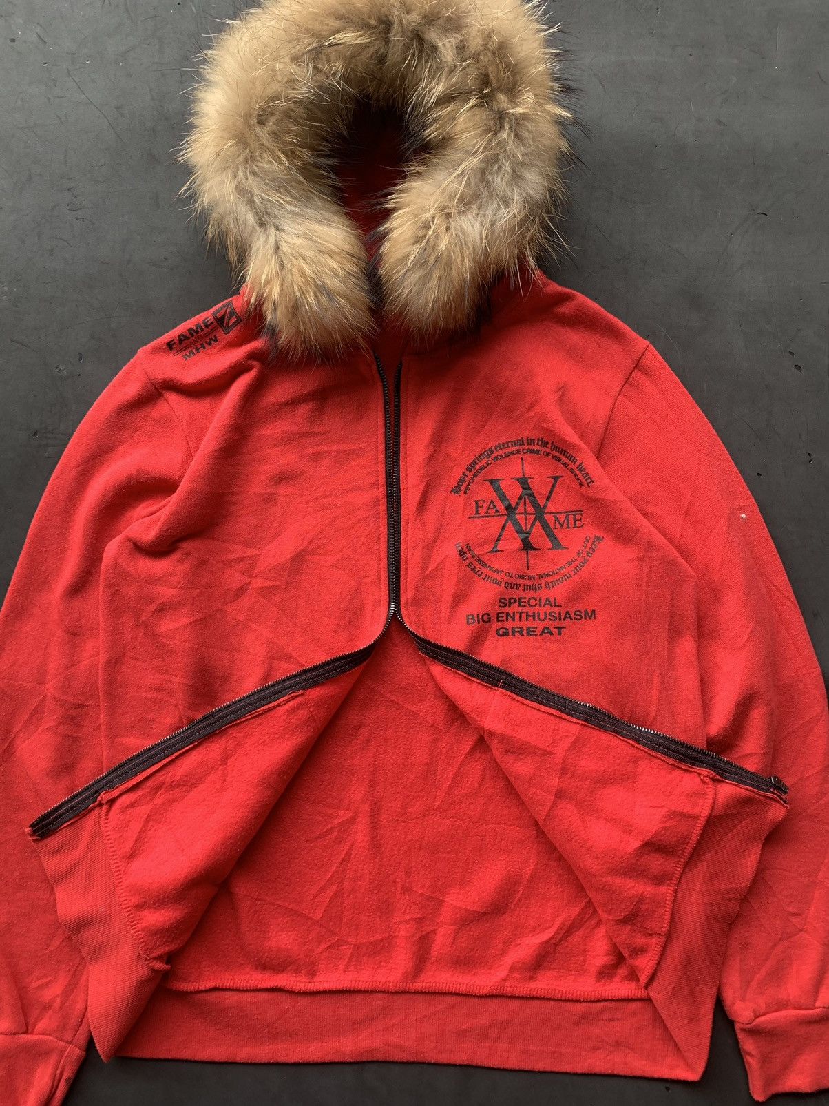 If Six Was Nine 💸BINDINGOFFER💸furhoodie FAME studded japan goa kmrii styled Size US L / EU 52-54 / 3 - 5 Thumbnail