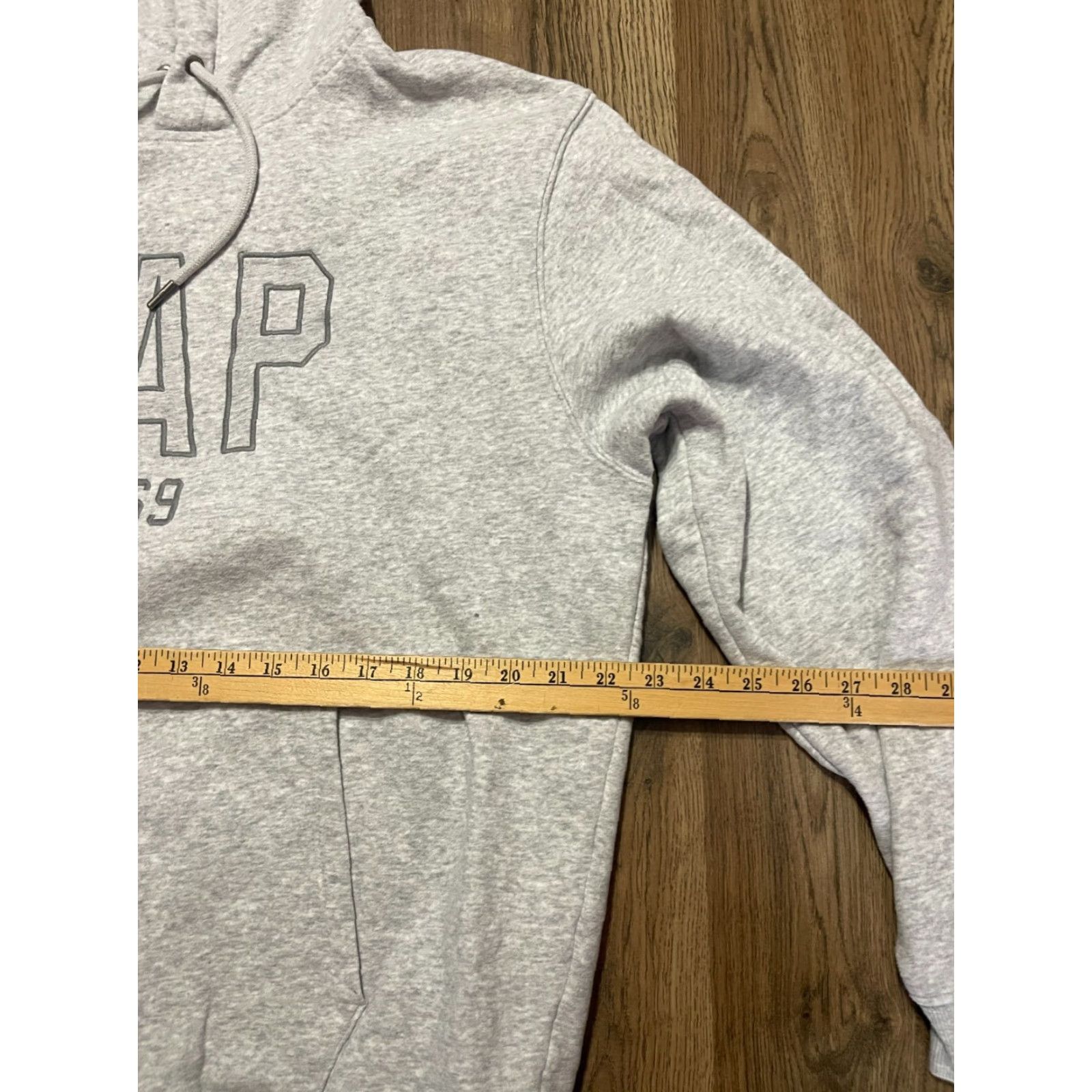 Gap Gap Hoodie Womens Large Gray Long Sleeve Pullover Logo Sweatshirt Size L / US 10 / IT 46 - 6 Thumbnail