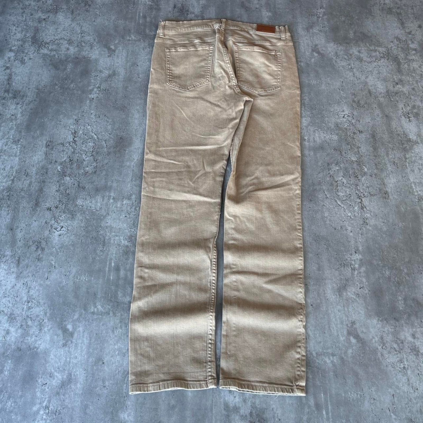 Flag & Anthem × Vintage Vintage Y2K Flag & Anthem Tonal Tan Essential Denim Jeans Size US 34 / EU 50 - 2 Thumbnail