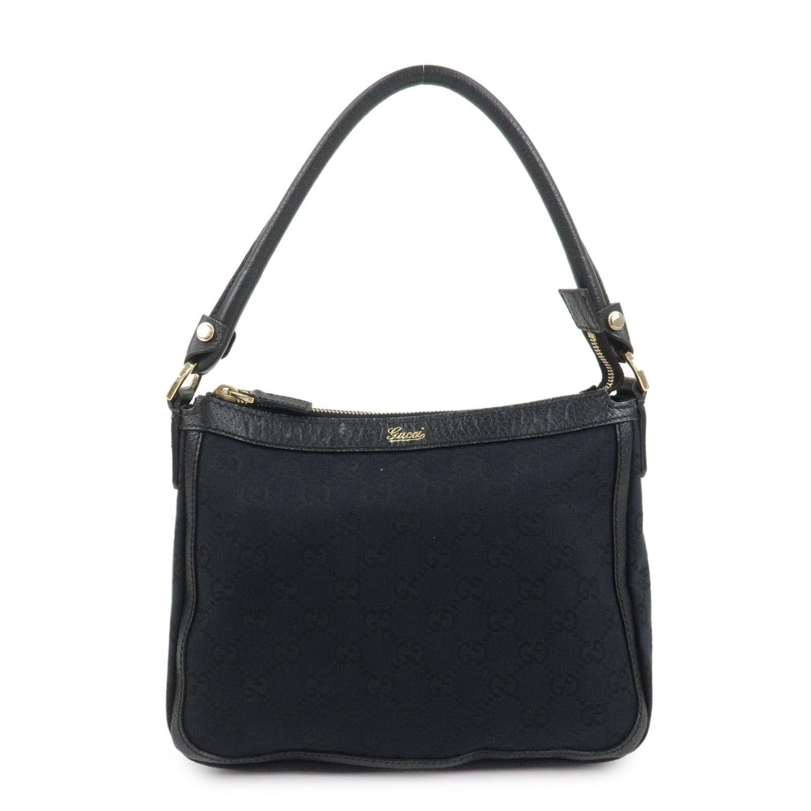 Gucci Gucci GG Monogram Canvas Shoulder Bag Black Size ONE SIZE - 1 Thumbnail