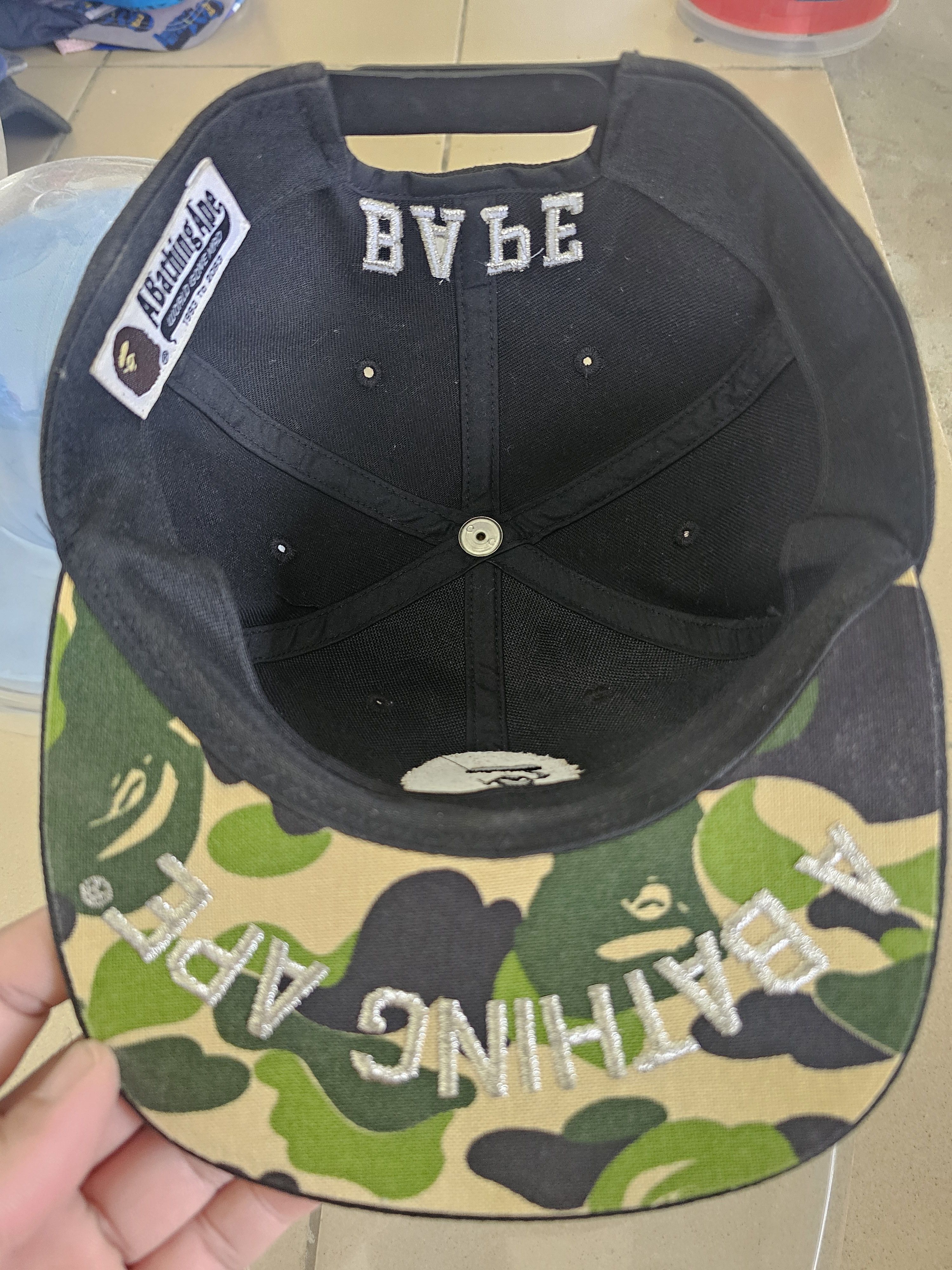 Bape Rare Vintage BAPE Big Logo Blockhead Size ONE SIZE - 5 Thumbnail