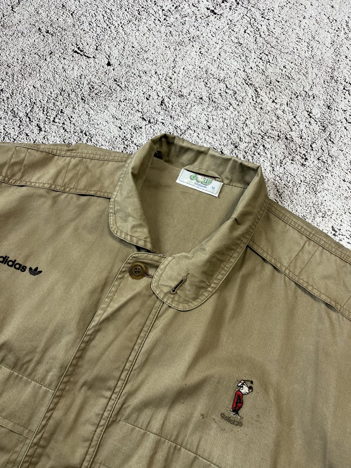 Adidas Adidas Golf Vintage Khaki Utility Jacket Size M Size US M / EU 48-50 / 2 - 9 Thumbnail