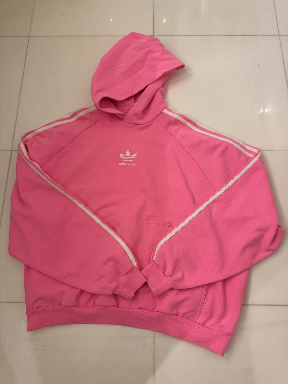Balenciaga Balenciaga Adidas Pink Hoodie | Grailed