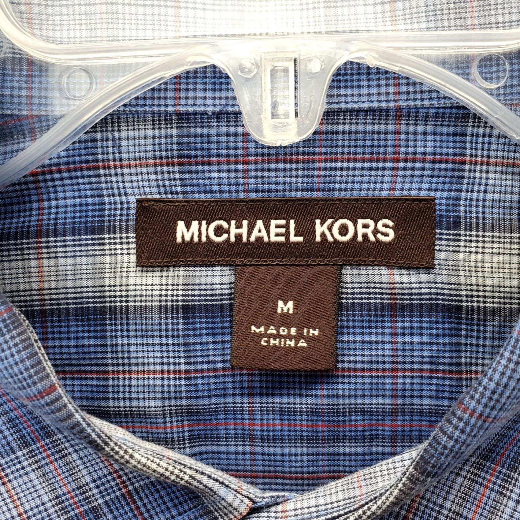 Michael Kors Michael Kors Shirt Men M Multi Plaid Chest Pockets Long Sleeve Button Down Size US M / EU 48-50 / 2 - 4 Thumbnail