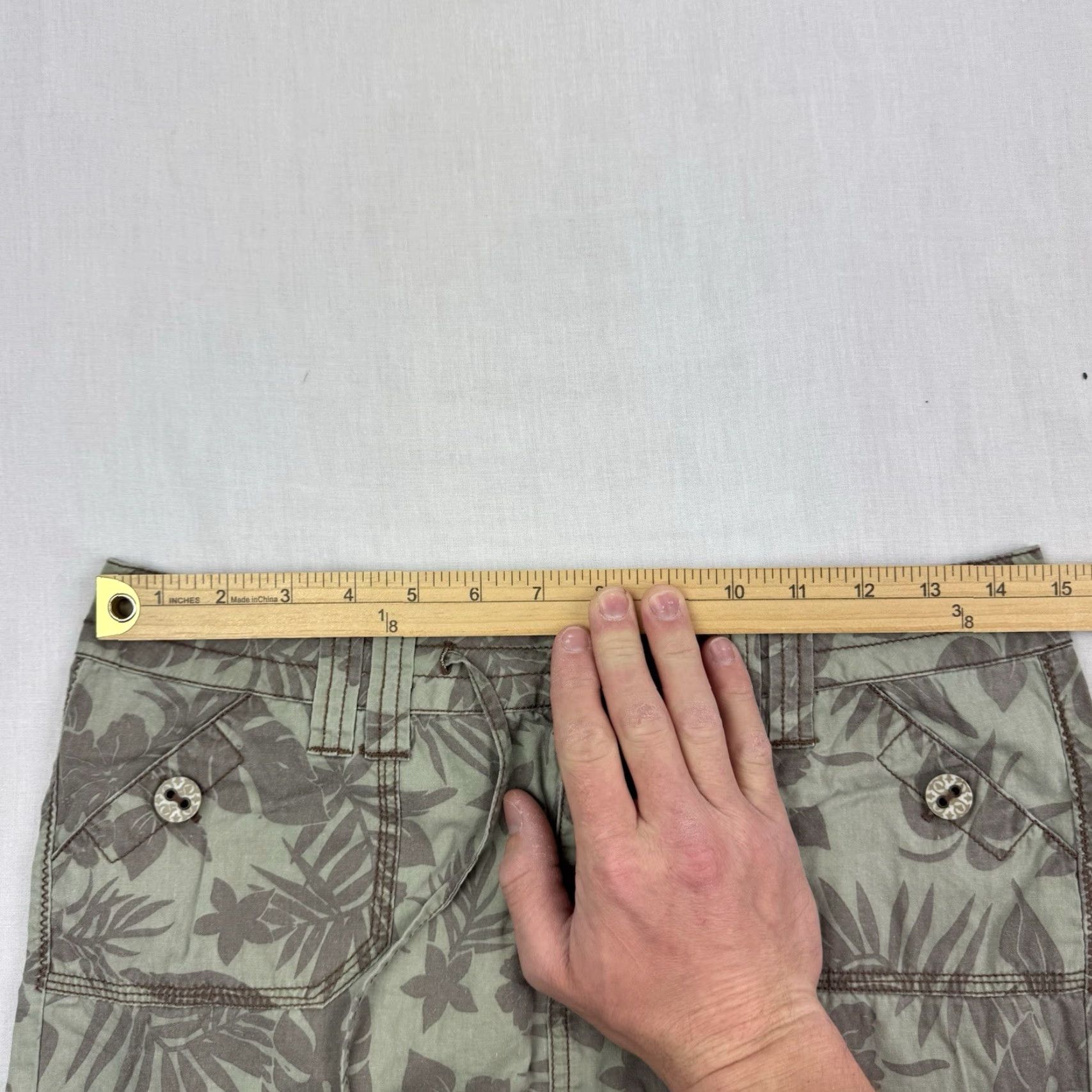 Vintage VINTAGE SO Skirt Womens 5 Mini Floral Green Hippie Hipster Y2K 2000s Boys Girls Mens Womens Size 27" / US 4 / IT 40 - 6 Thumbnail