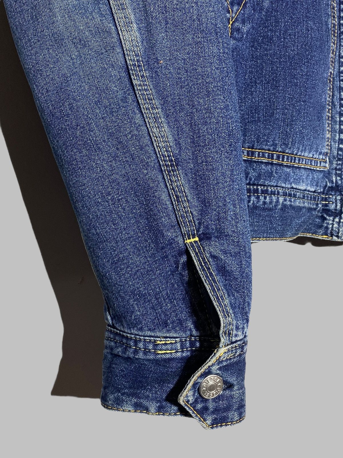 Diesel Vintage 00s Diesel Sherpa Washed Denim Jacket Y2k Style Size M / US 6-8 / IT 42-44 - 7 Thumbnail