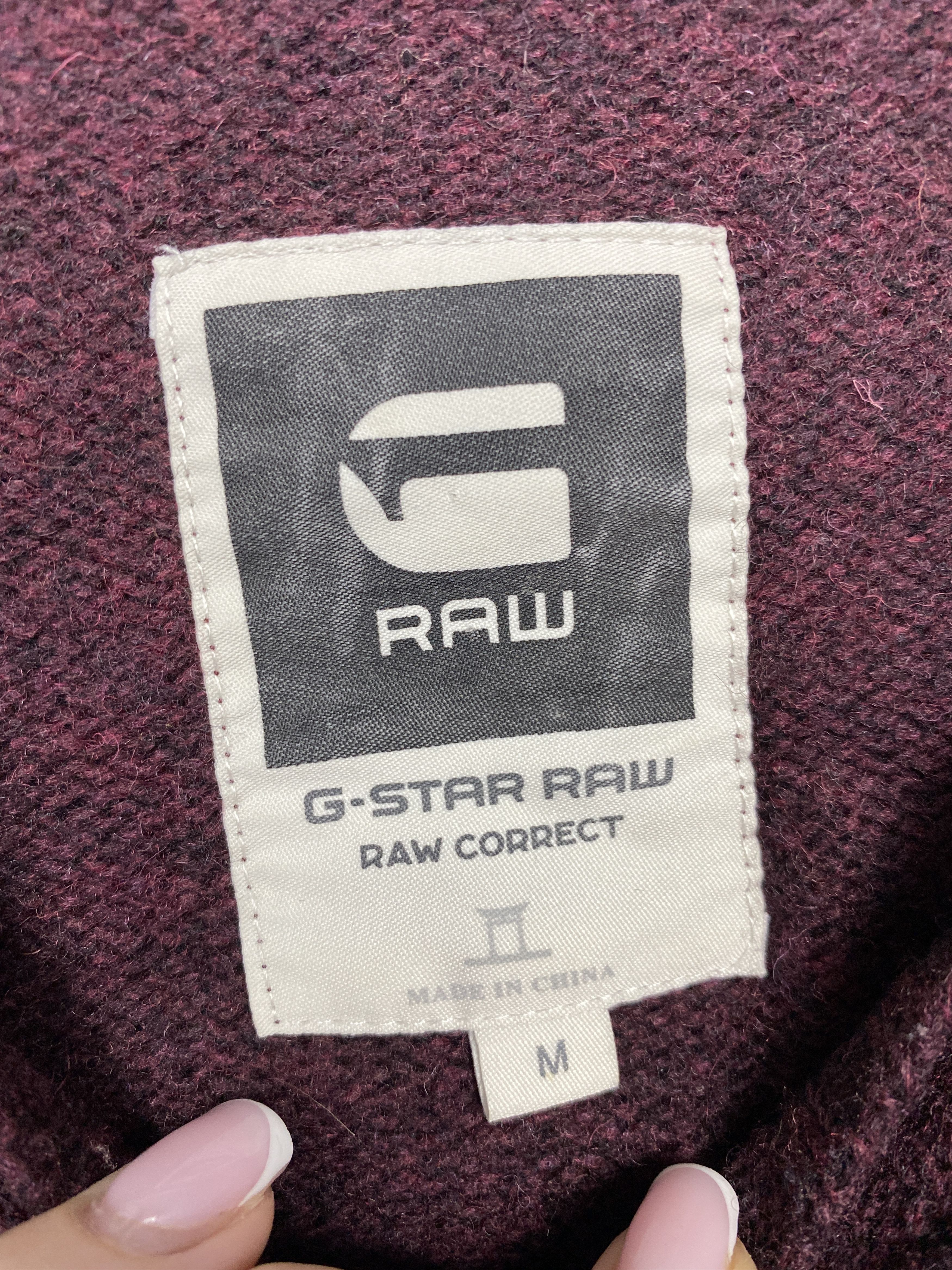 G-Star G Star Raw Vintage Mens Wool Knit Crew Neck Sweater Size US M / EU 48-50 / 2 - 3 Thumbnail