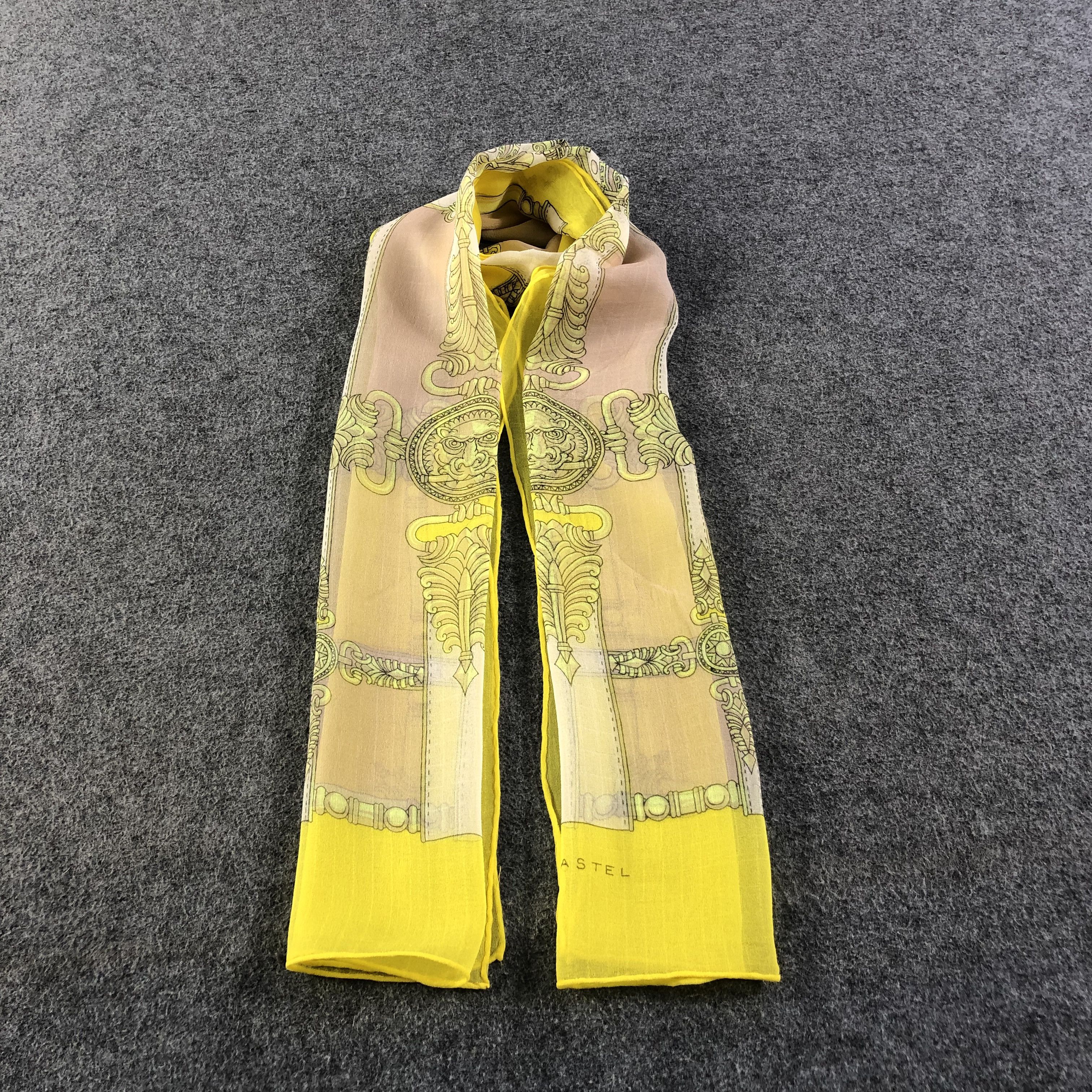 Vintage Castel Luxury Silk Stole Silk Scarf M835 Size ONE SIZE - 2 Thumbnail