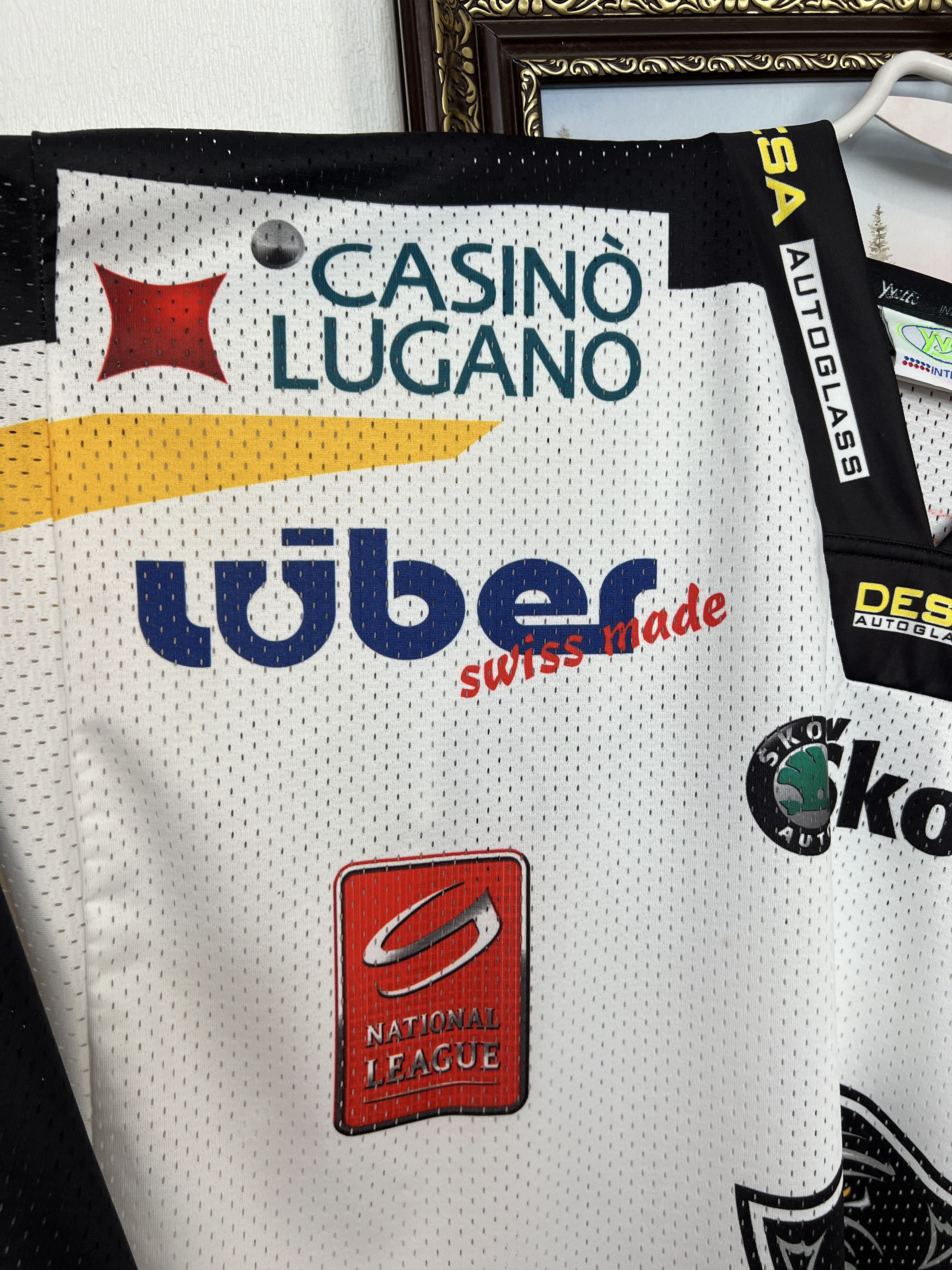 Vintage Vintage HC Lugano 2007 Switzerland Ice Hockey Jersey Mens Size US L / EU 52-54 / 3 - 3 Thumbnail